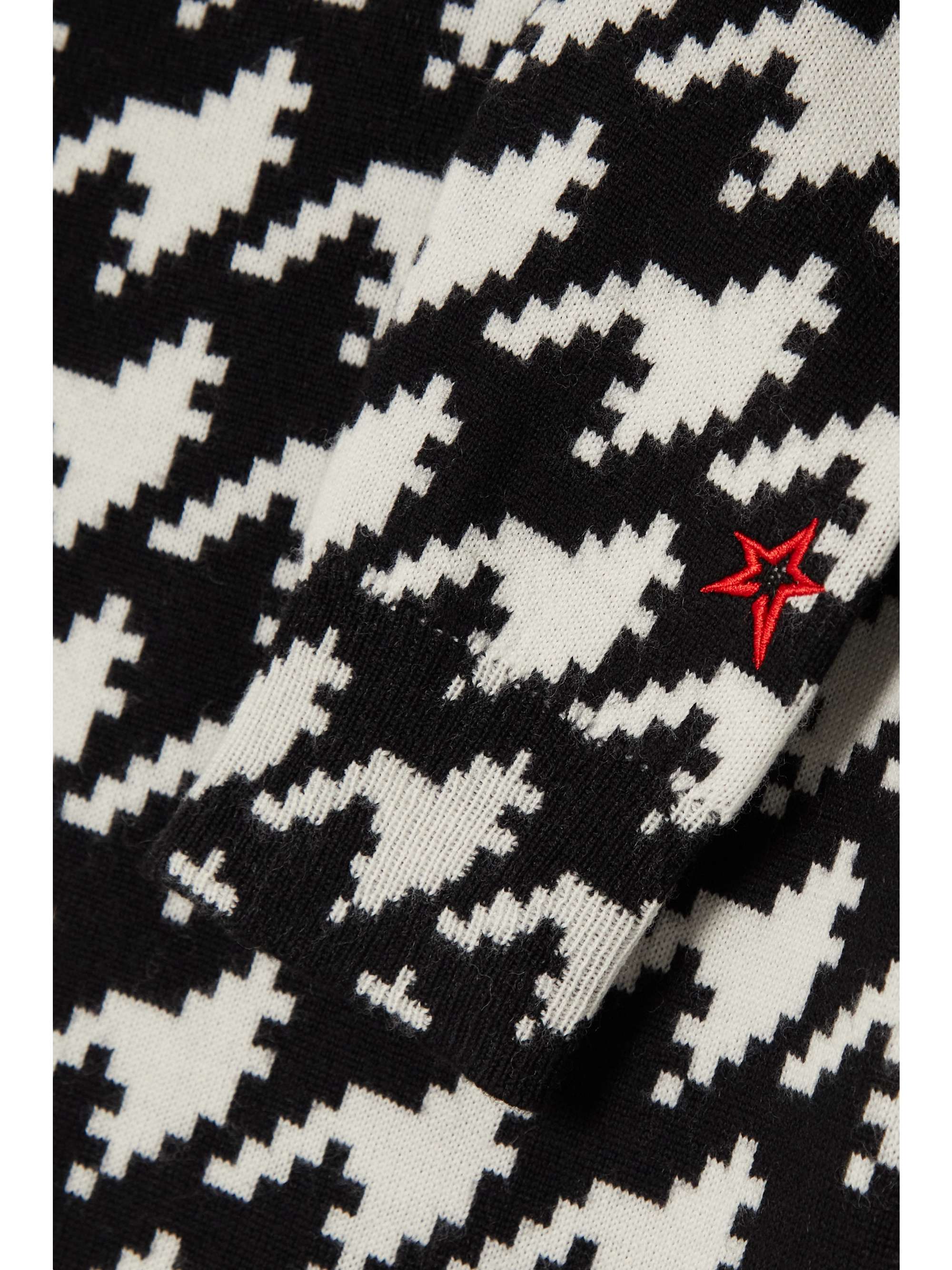 PERFECT MOMENT Houndstooth merino wool turtleneck sweater