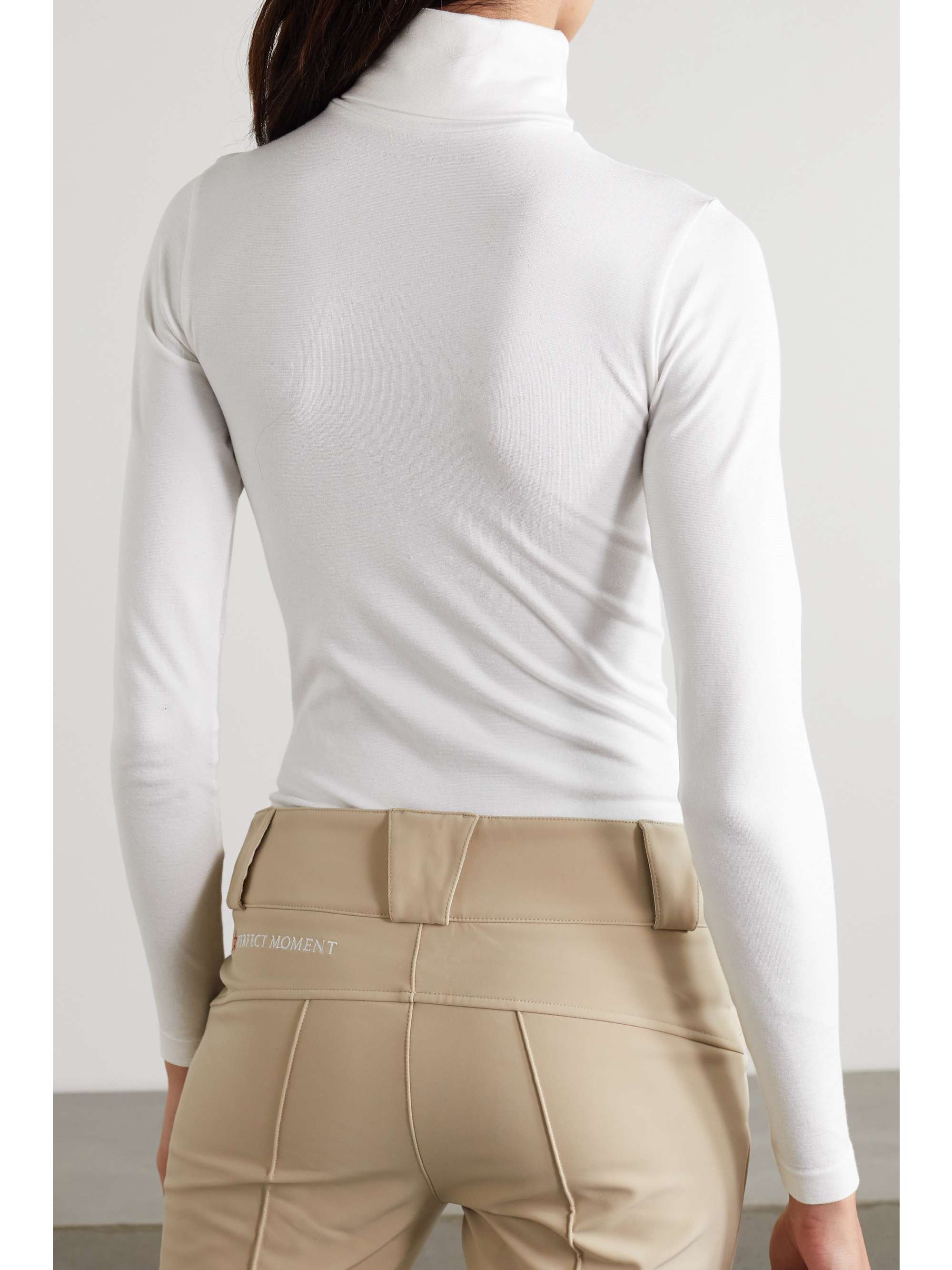 PERFECT MOMENT Base String-Body aus Stretch-Jersey mit Rollkragen