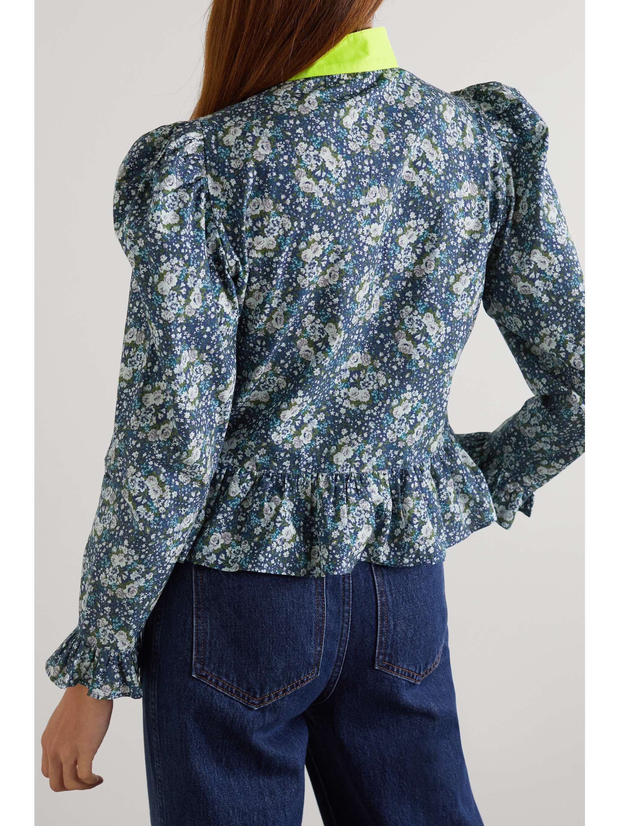 BATSHEVA + Laura Ashley Grace floral-print cotton-poplin blouse