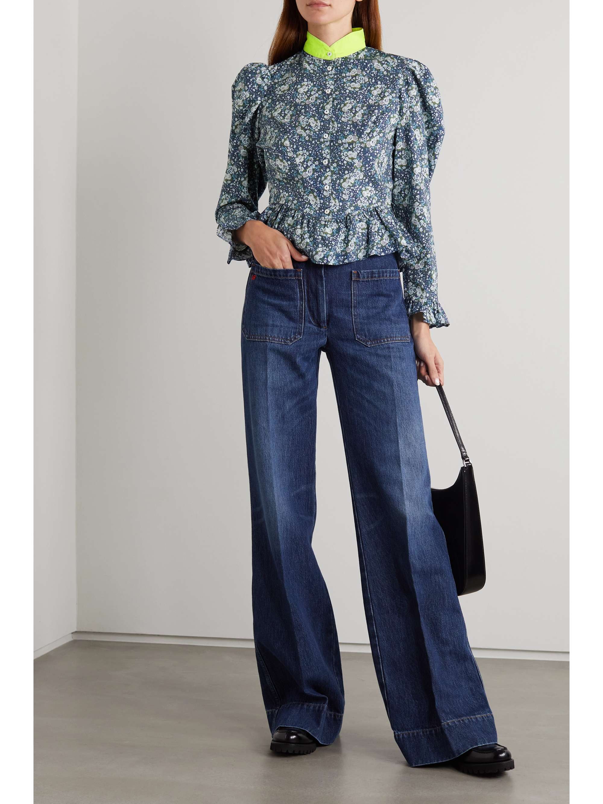 BATSHEVA + Laura Ashley Grace floral-print cotton-poplin blouse