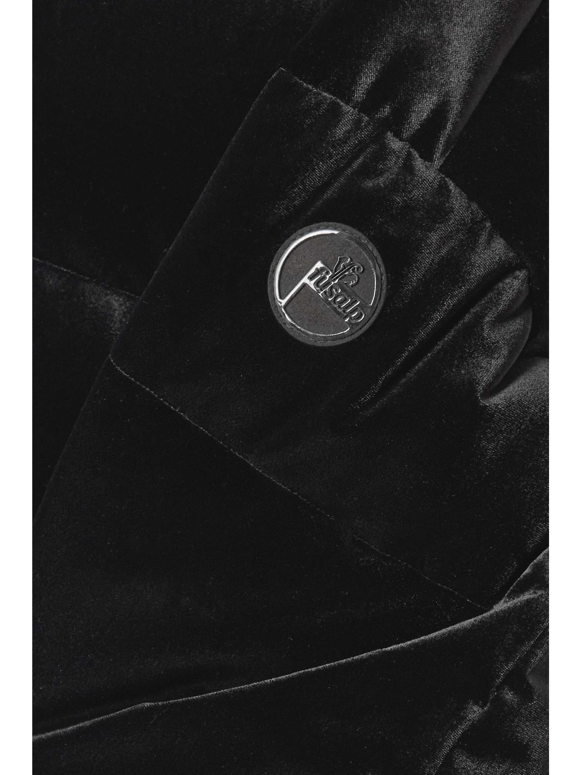 FUSALP Barsy Velours hooded quilted stretch-velvet down ski jacket