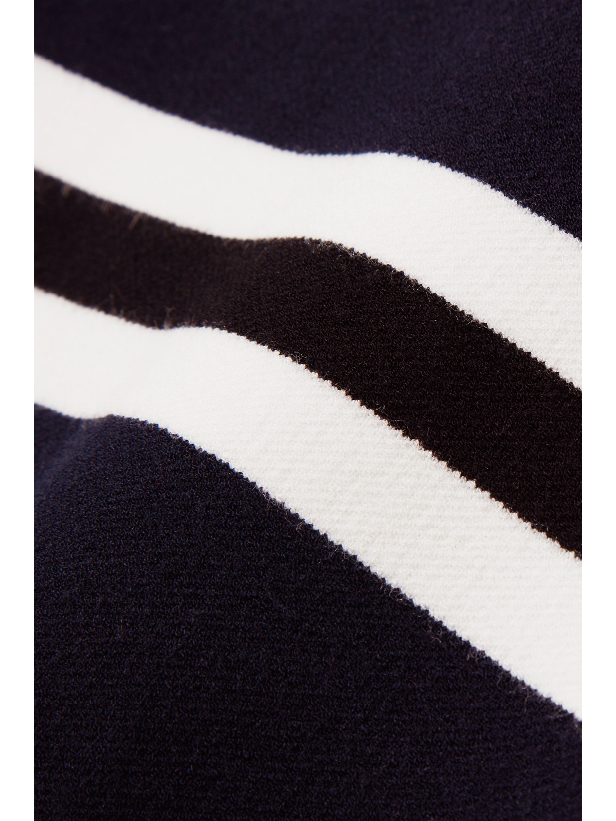 Fusalp Judith Striped Knitted Turtleneck Sweater In Blue