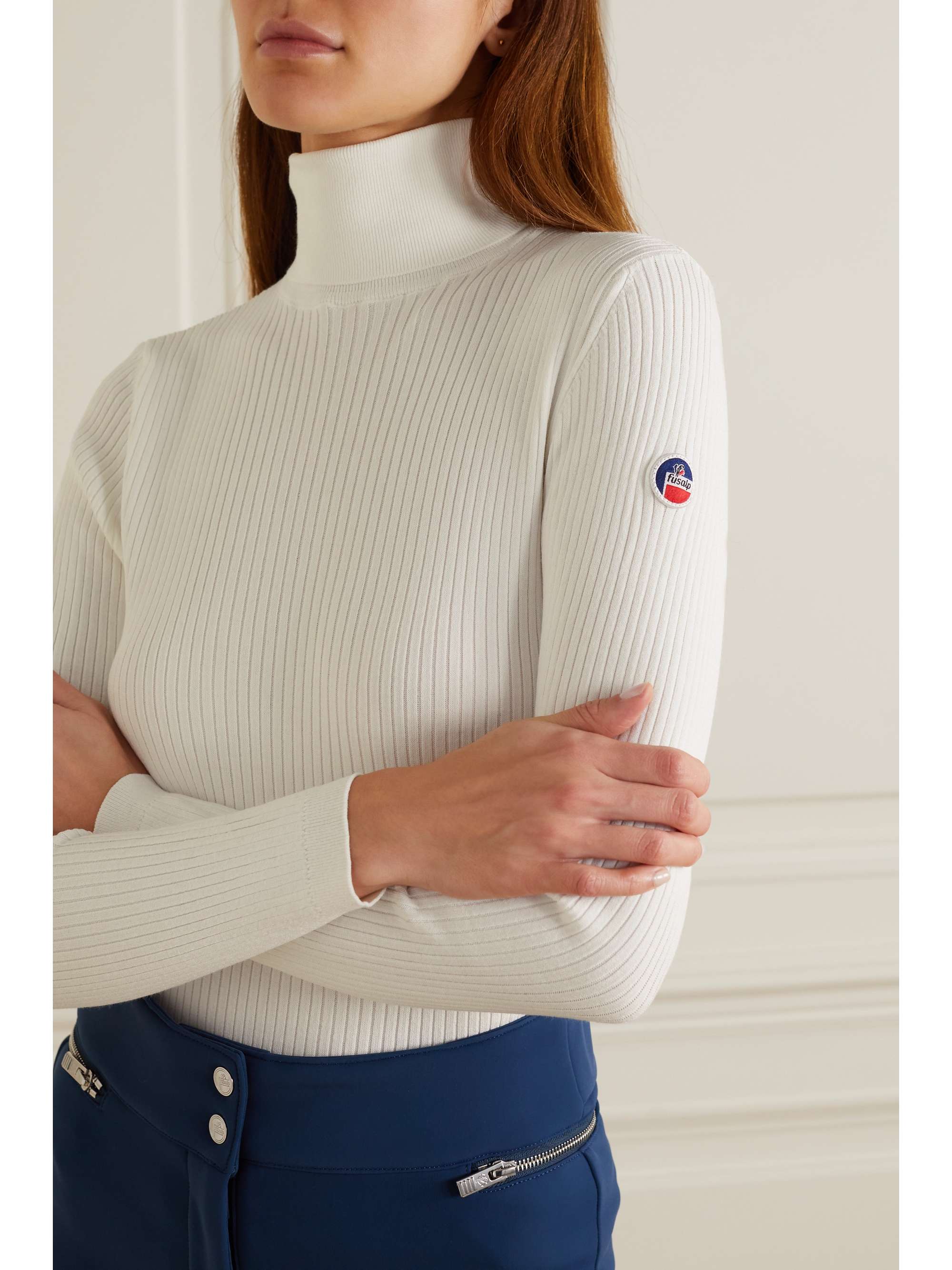 FUSALP Ancelle Rollkragenpullover aus Rippstrick