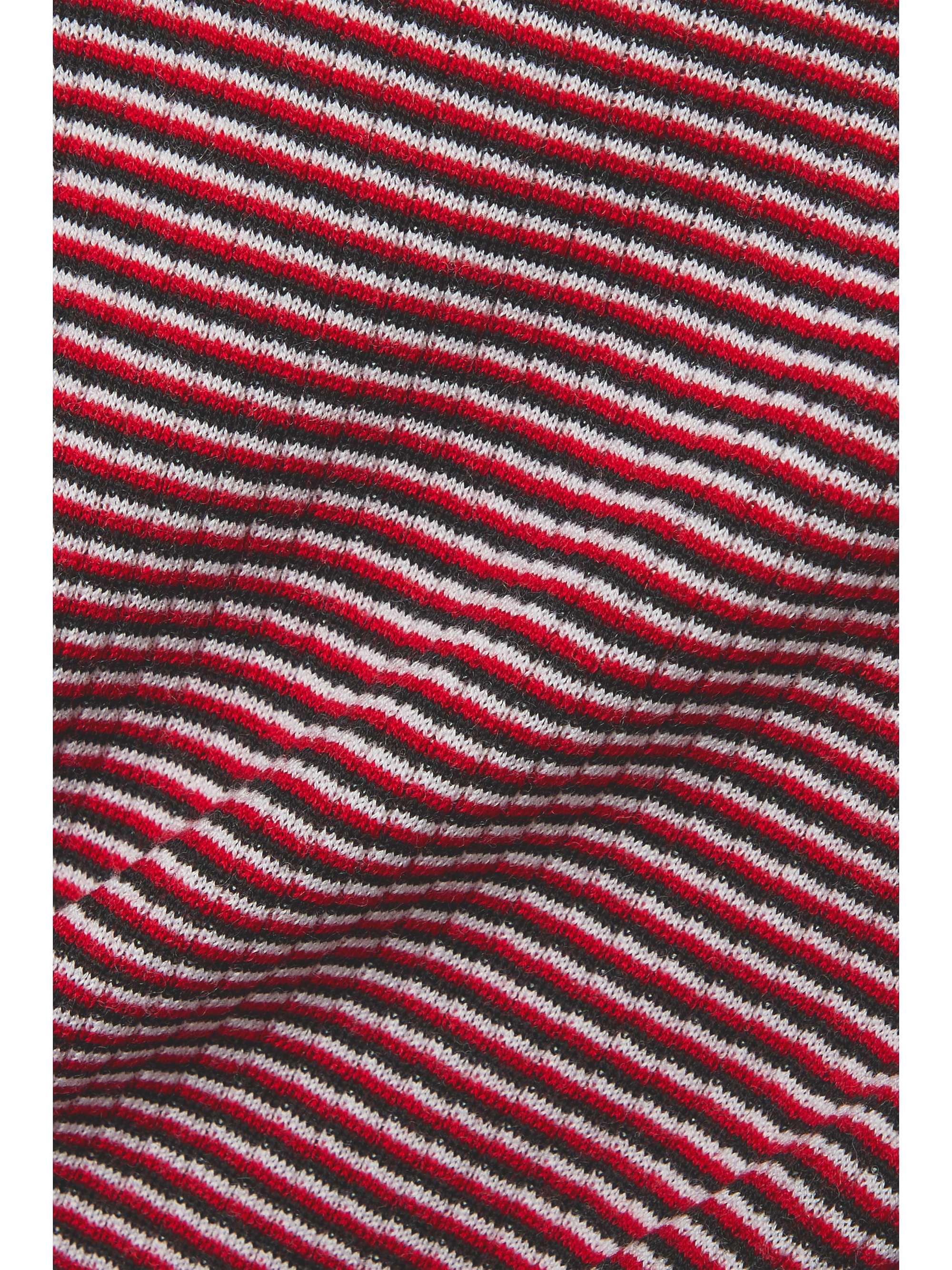 CEFINN Mila ribbed striped wool turtleneck top