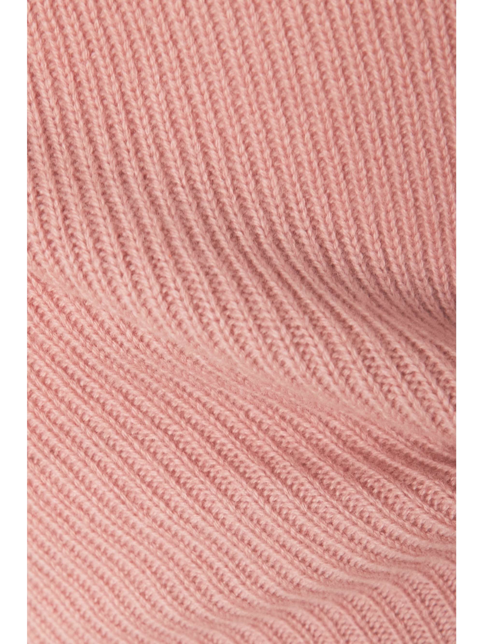 MADELEINE THOMPSON Rose ribbed wool and cashmere-blend straight-leg pants