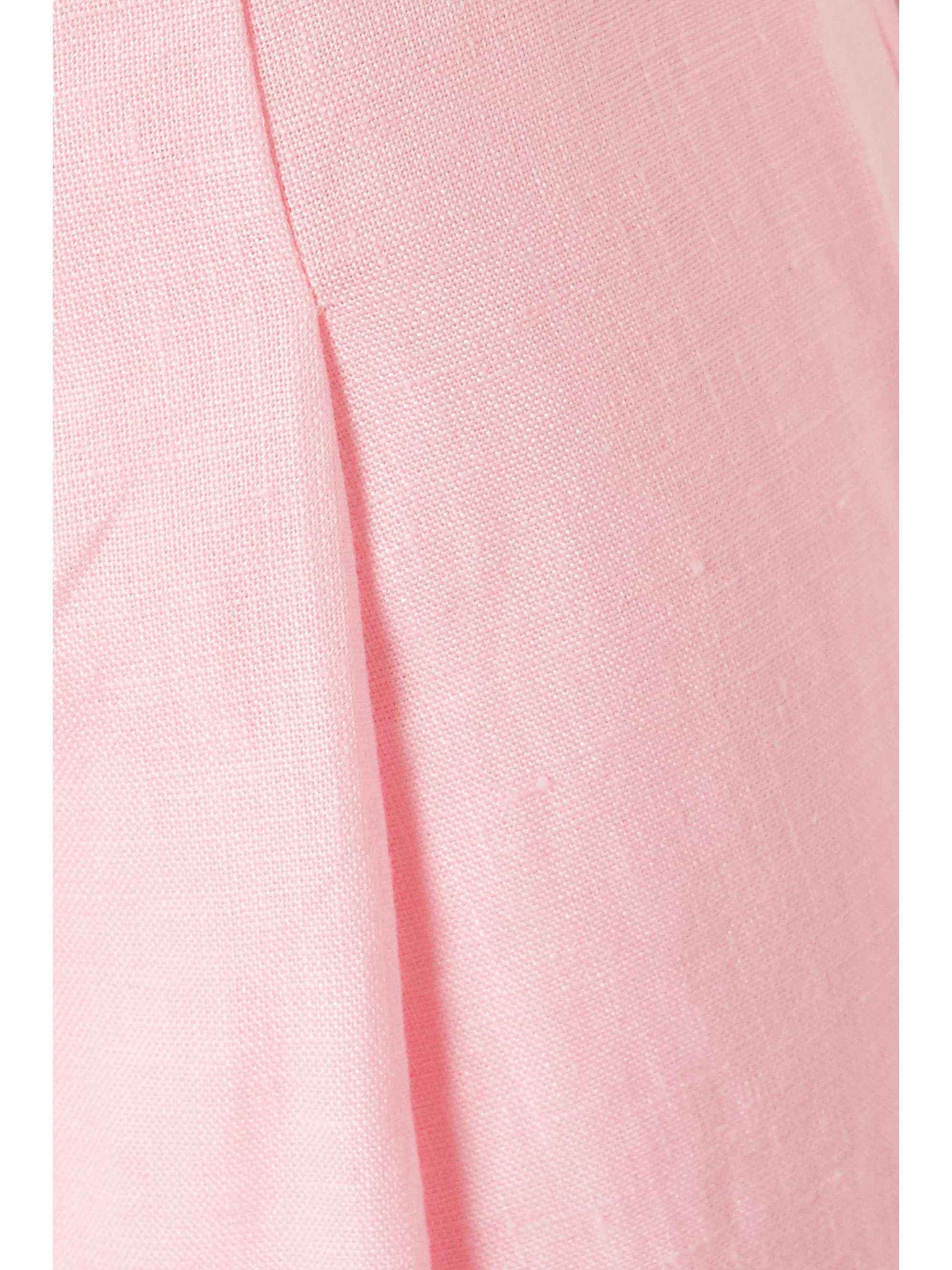 MAISON ESSENTIELE + NET SUSTAIN pleated linen pajama pants