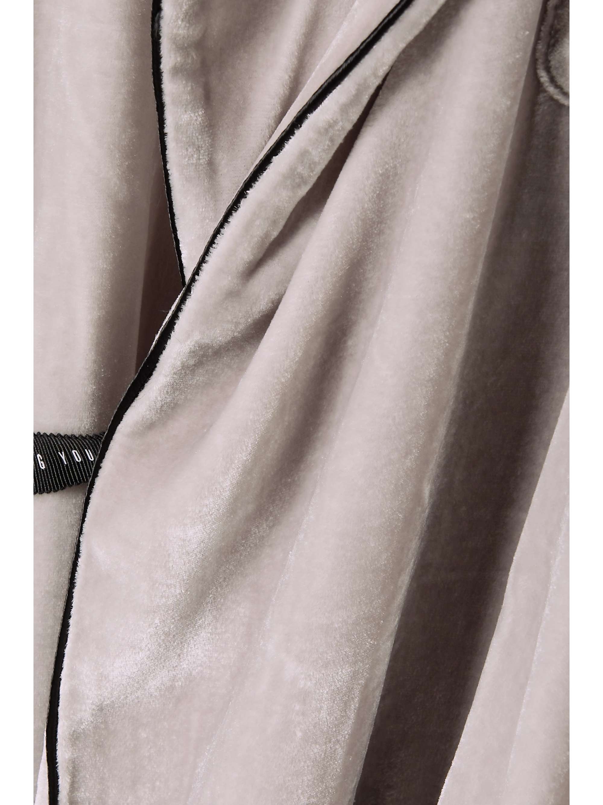 SLEEPING WITH JACQUES + NET SUSTAIN Bon Vivant belted velvet robe