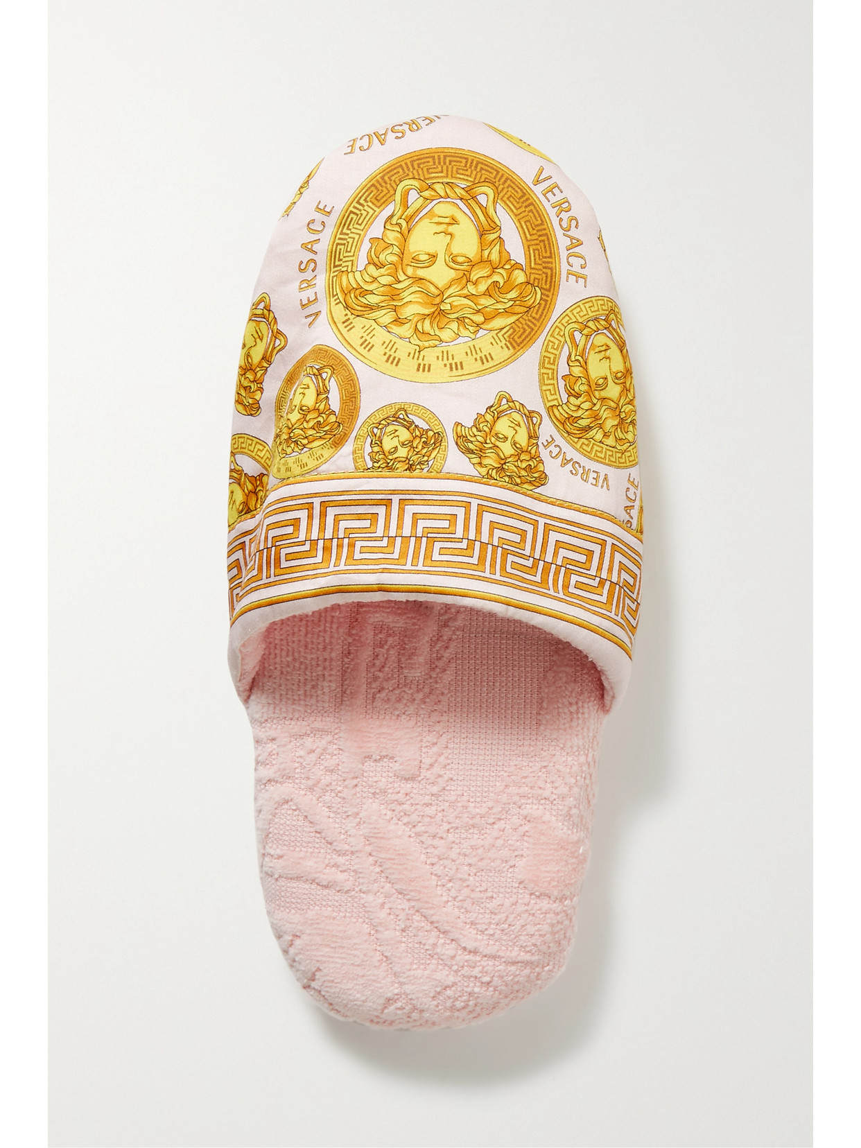 VERSACE PRINTED COTTON SLIPPERS