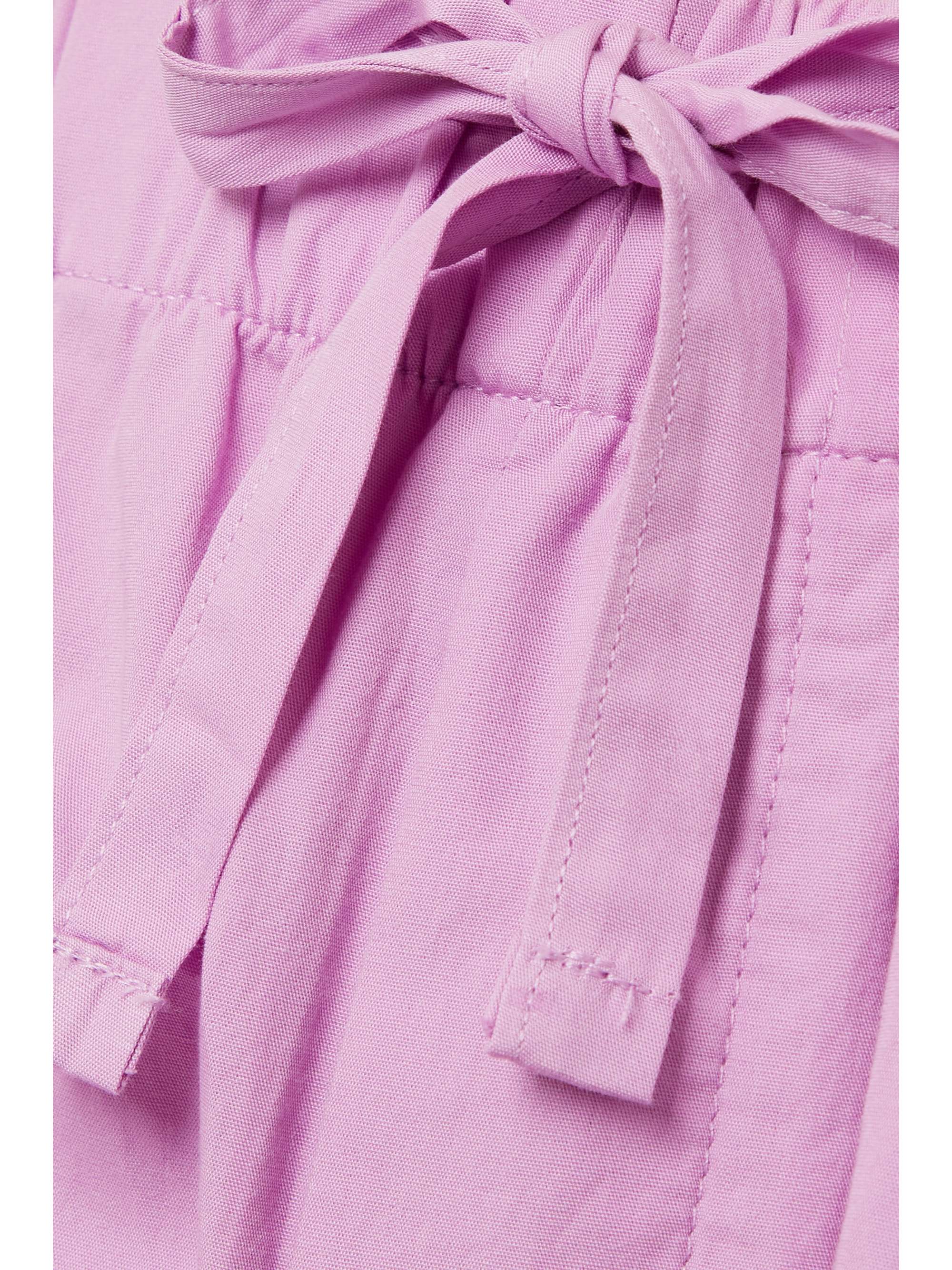TEKLA Organic cotton-poplin pajama pants