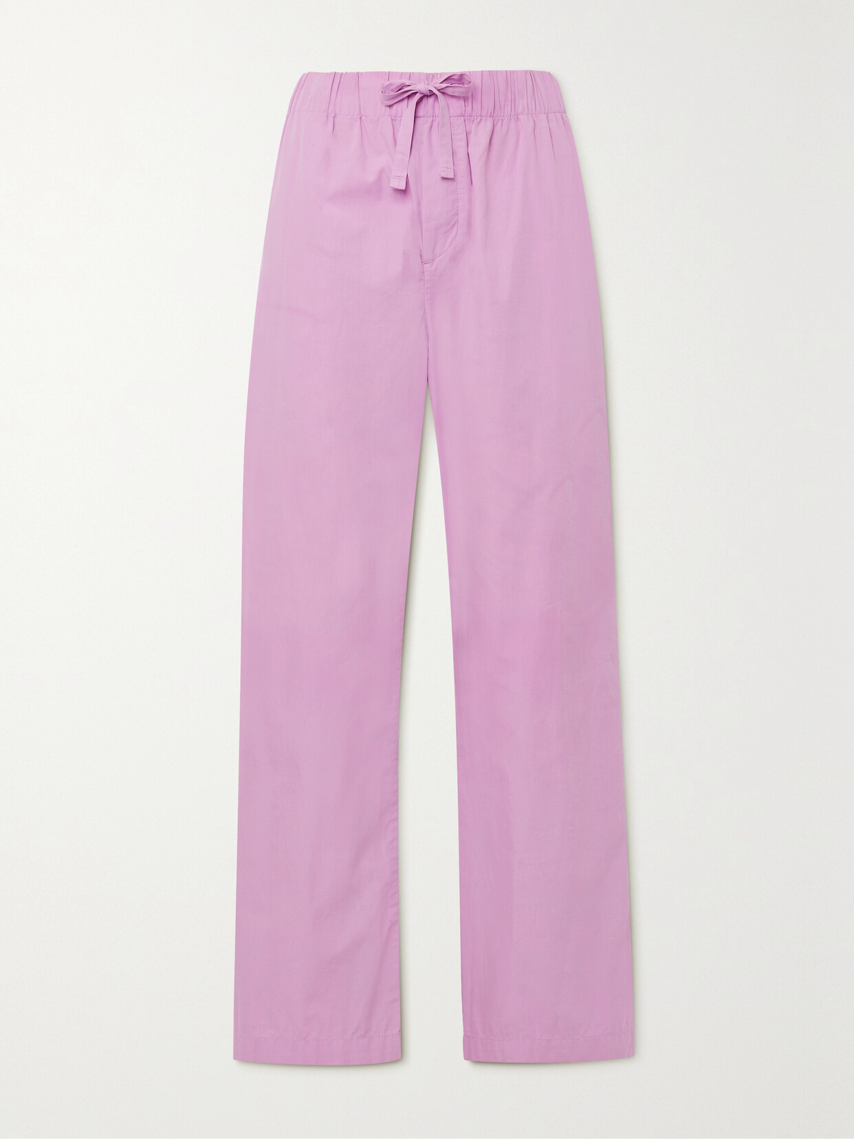 Tekla Drawstring Organic-cotton Pyjama Trousers In Pink