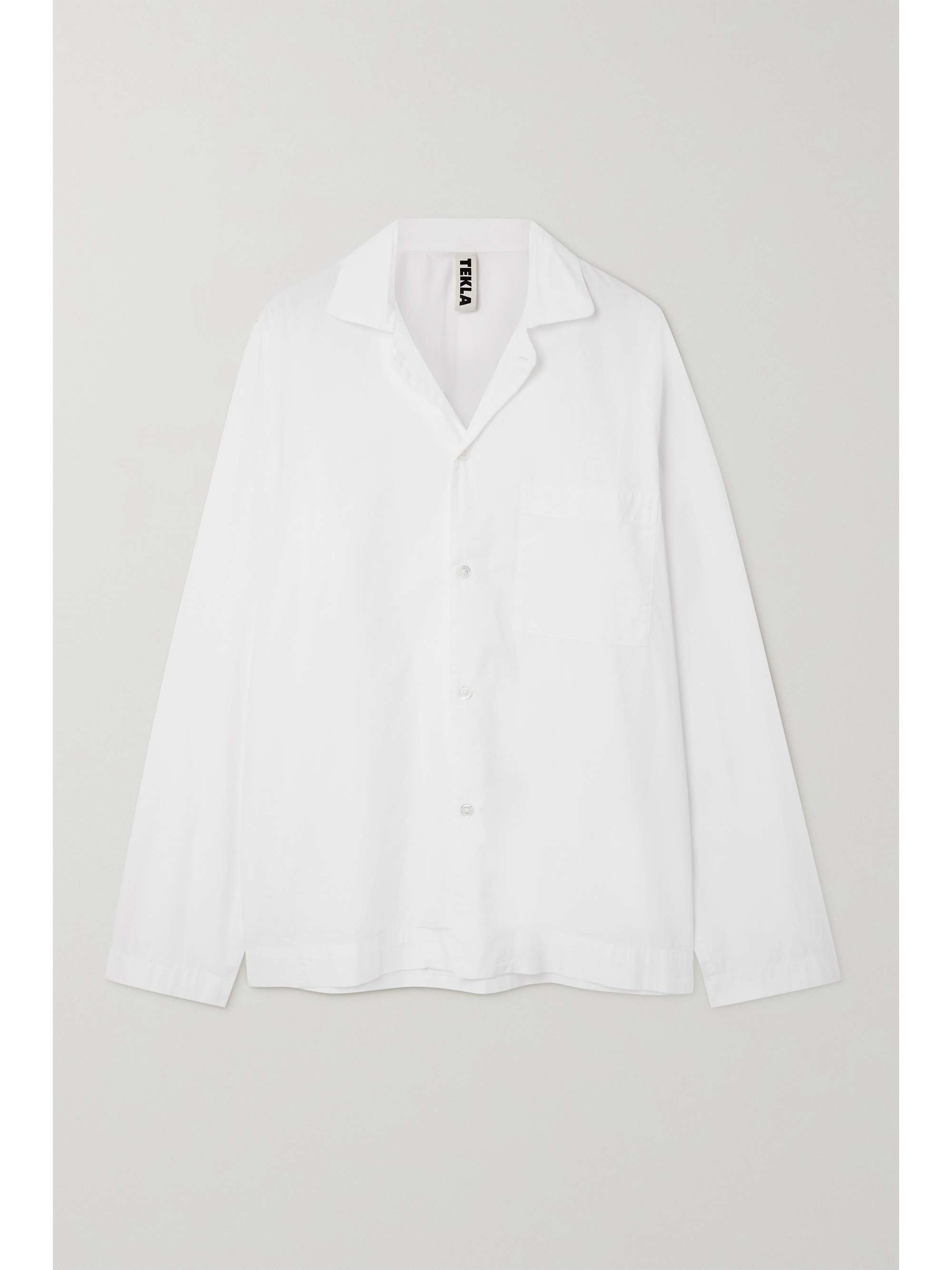 White Organic cotton-poplin pajama 