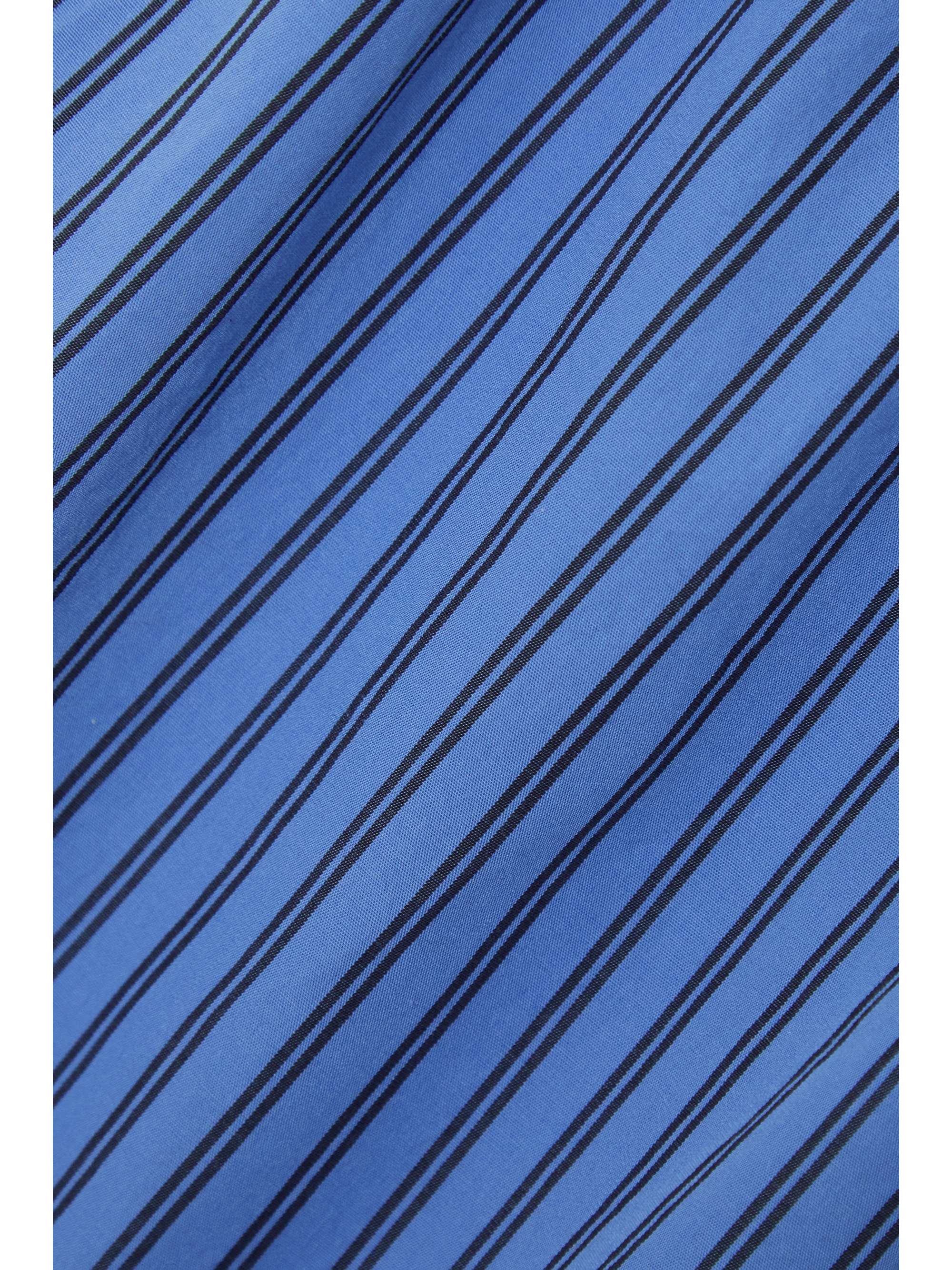 TEKLA Striped organic cotton-poplin pajama shorts
