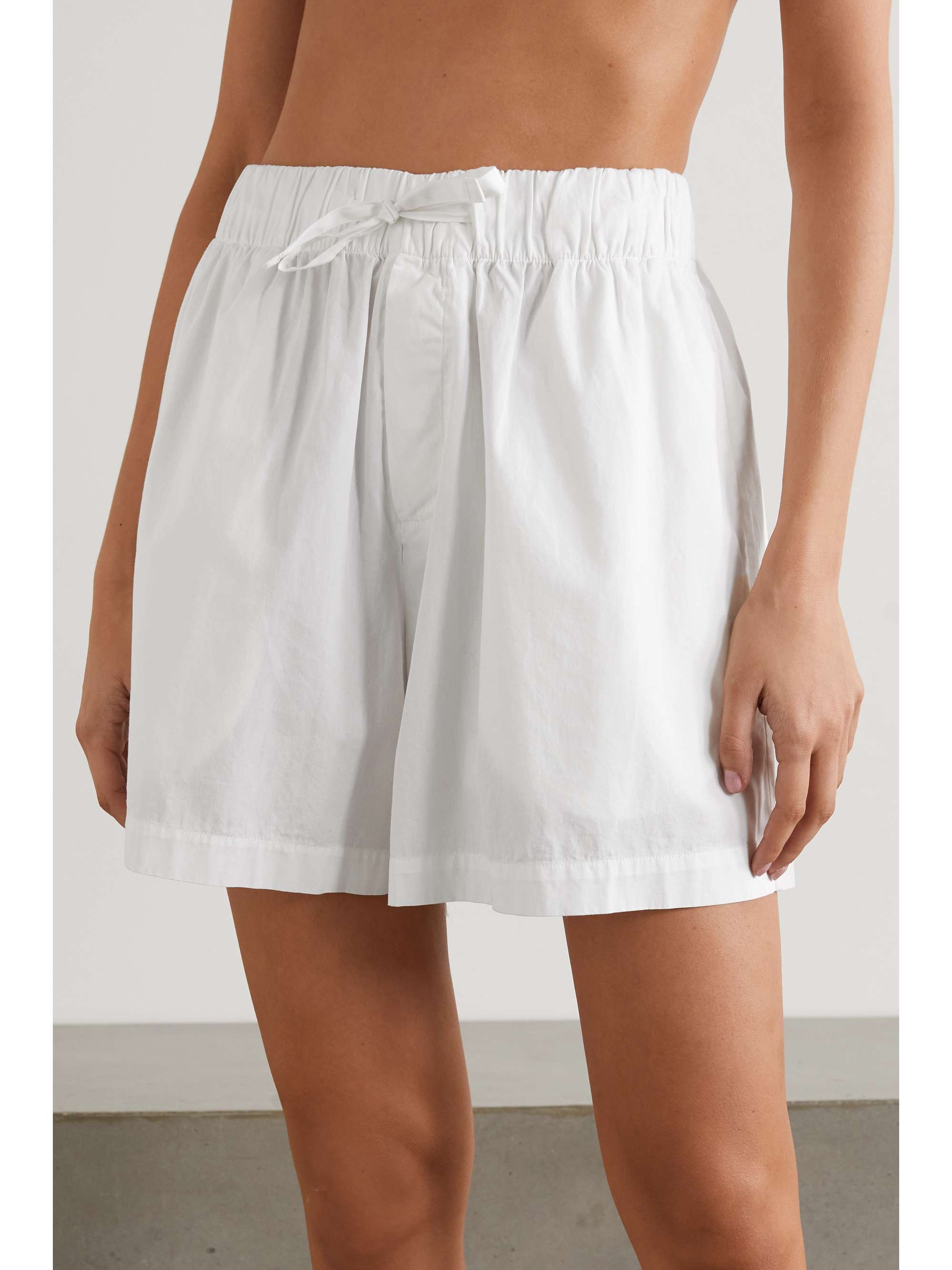 White Organic cotton-poplin pajama 