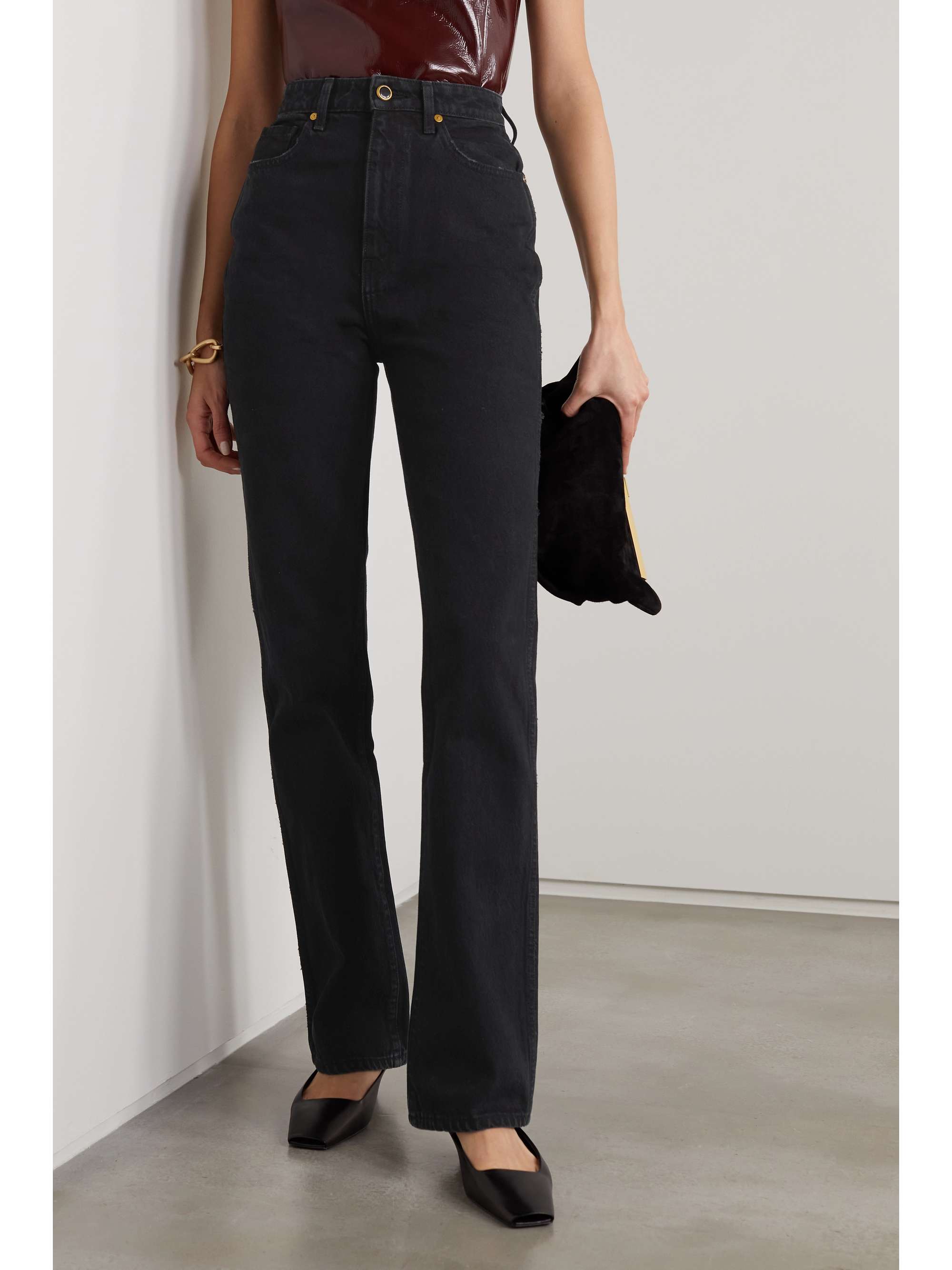 KHAITE Danielle high-rise straight-leg jeans