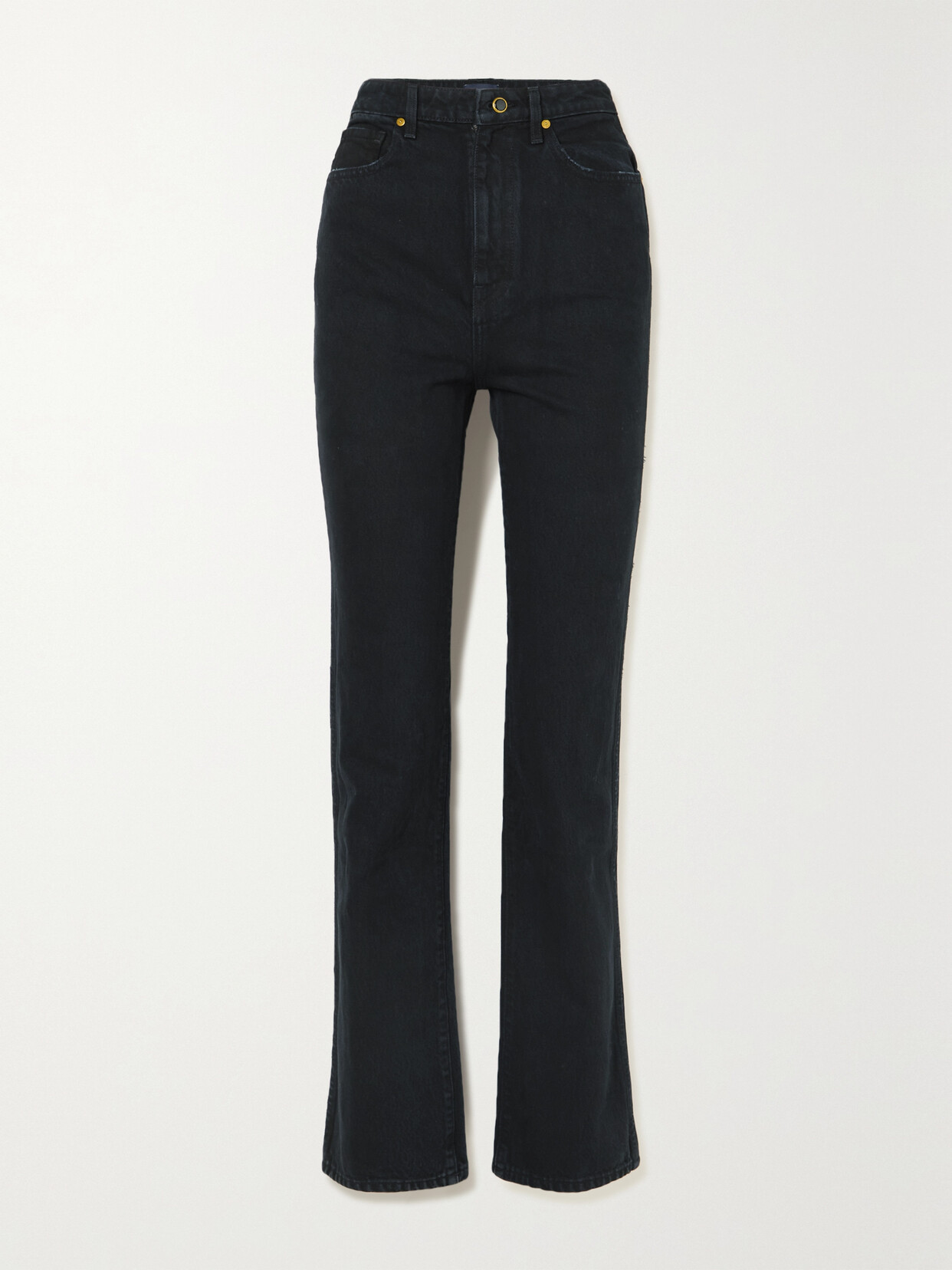 KHAITE DANIELLE HIGH-RISE STRAIGHT-LEG JEANS