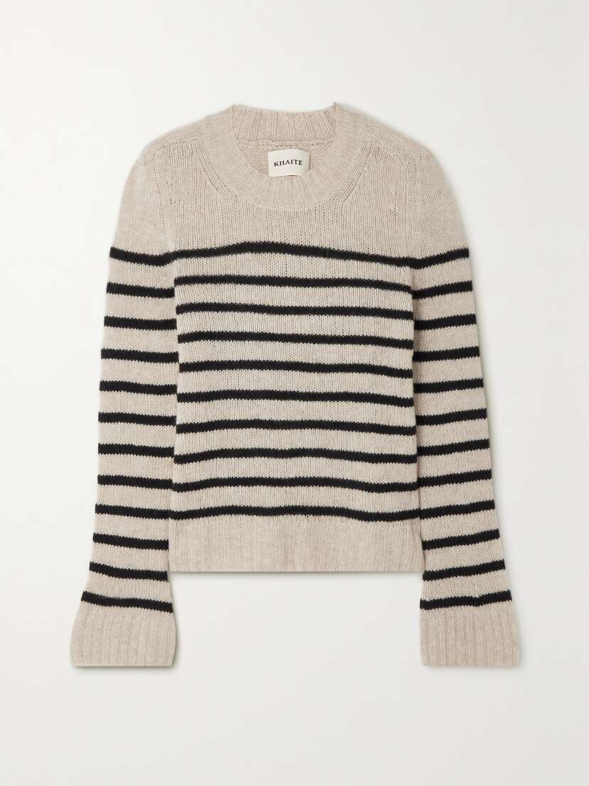 Khaite Tilda Striped Cashmere Sweater - x small