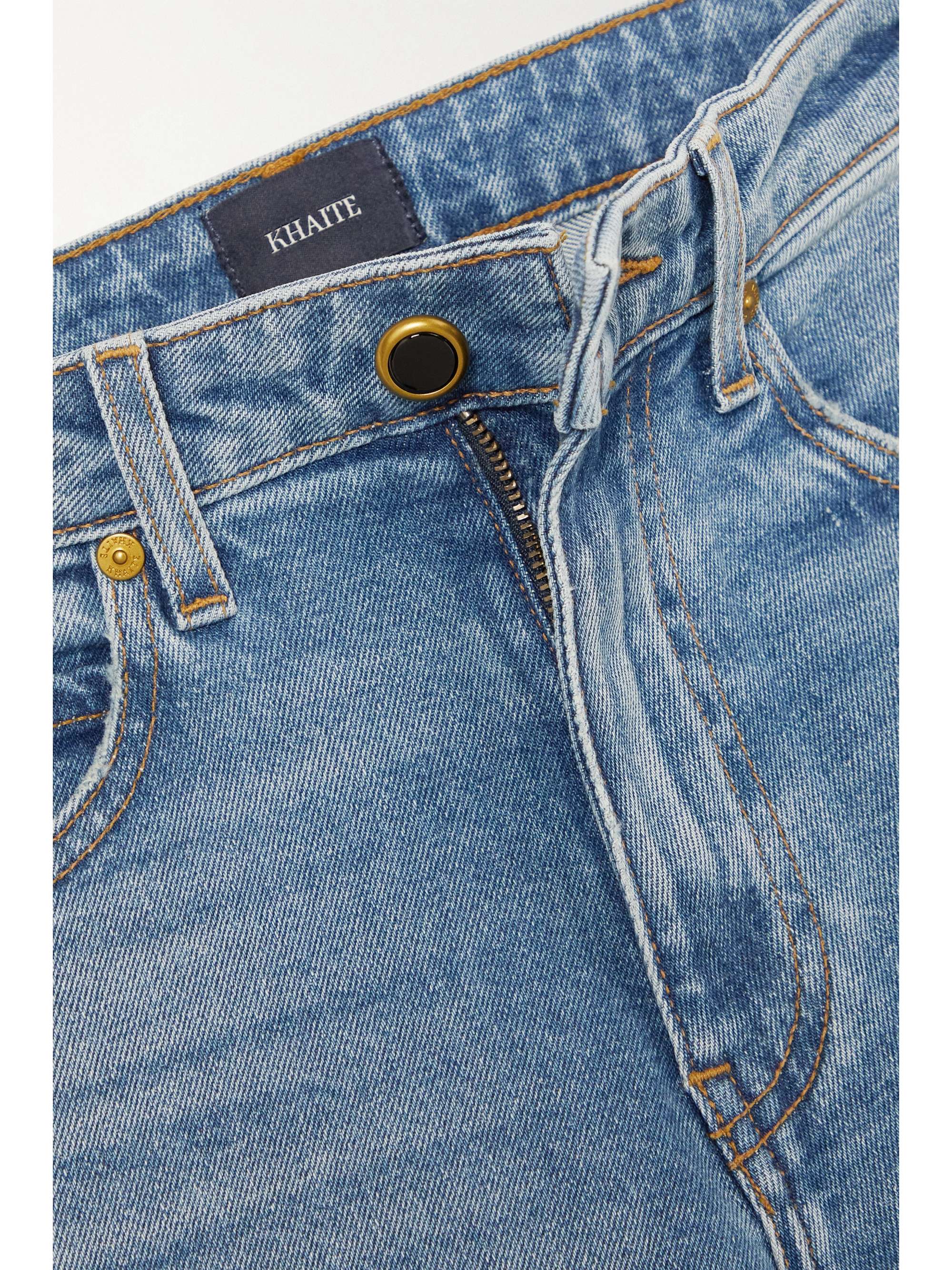 KHAITE Vivian cropped high-rise bootcut jeans