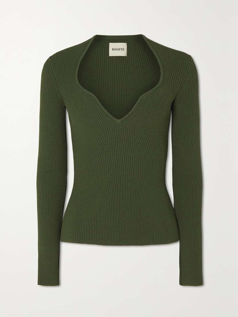 Khaite Kirah Ribbed-knit Sweater