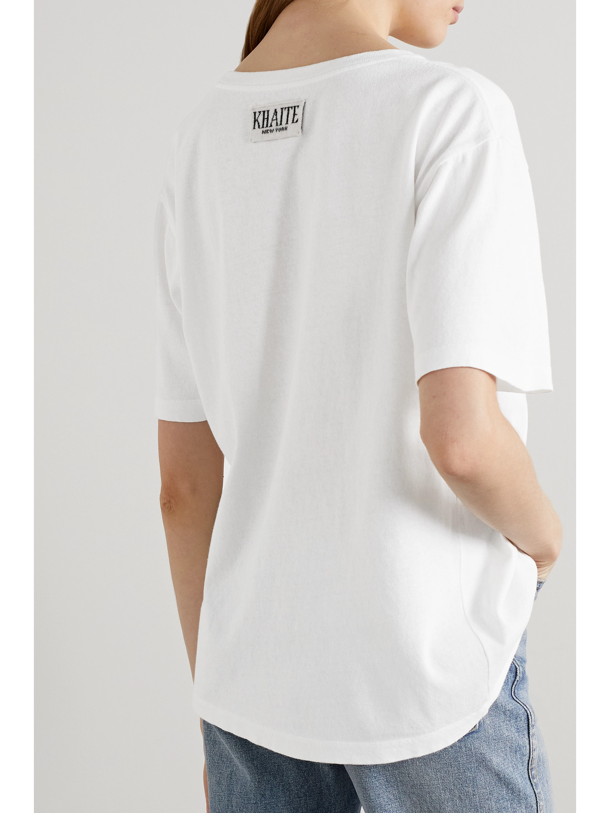 Khaite Mae Cotton-jersey T-shirt In White