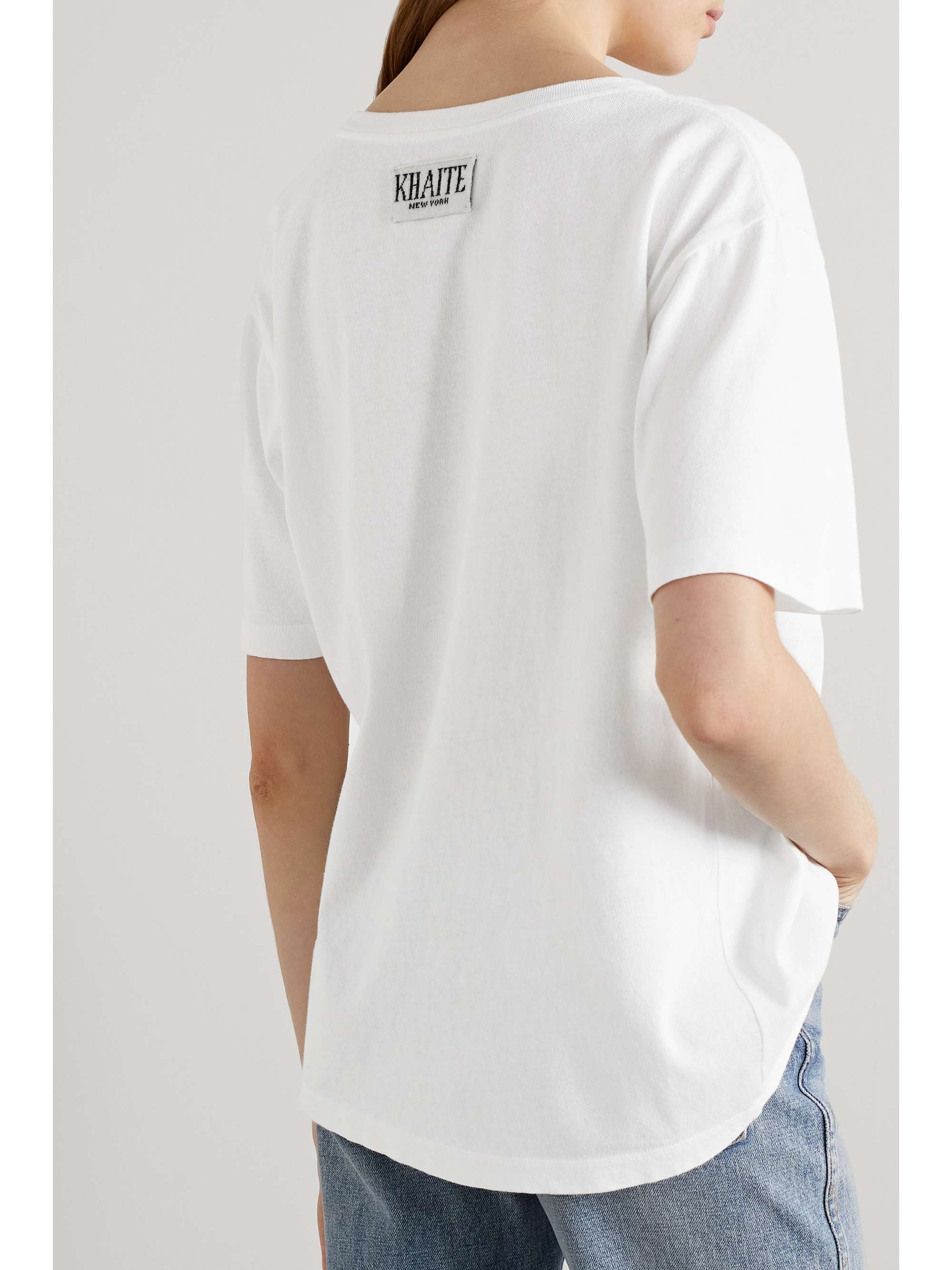 KHAITE Mae cotton-jersey T-shirt