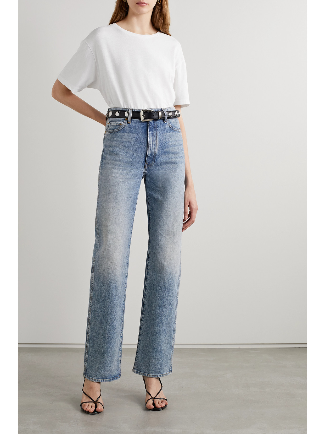 Khaite Mae Cotton-jersey T-shirt In White