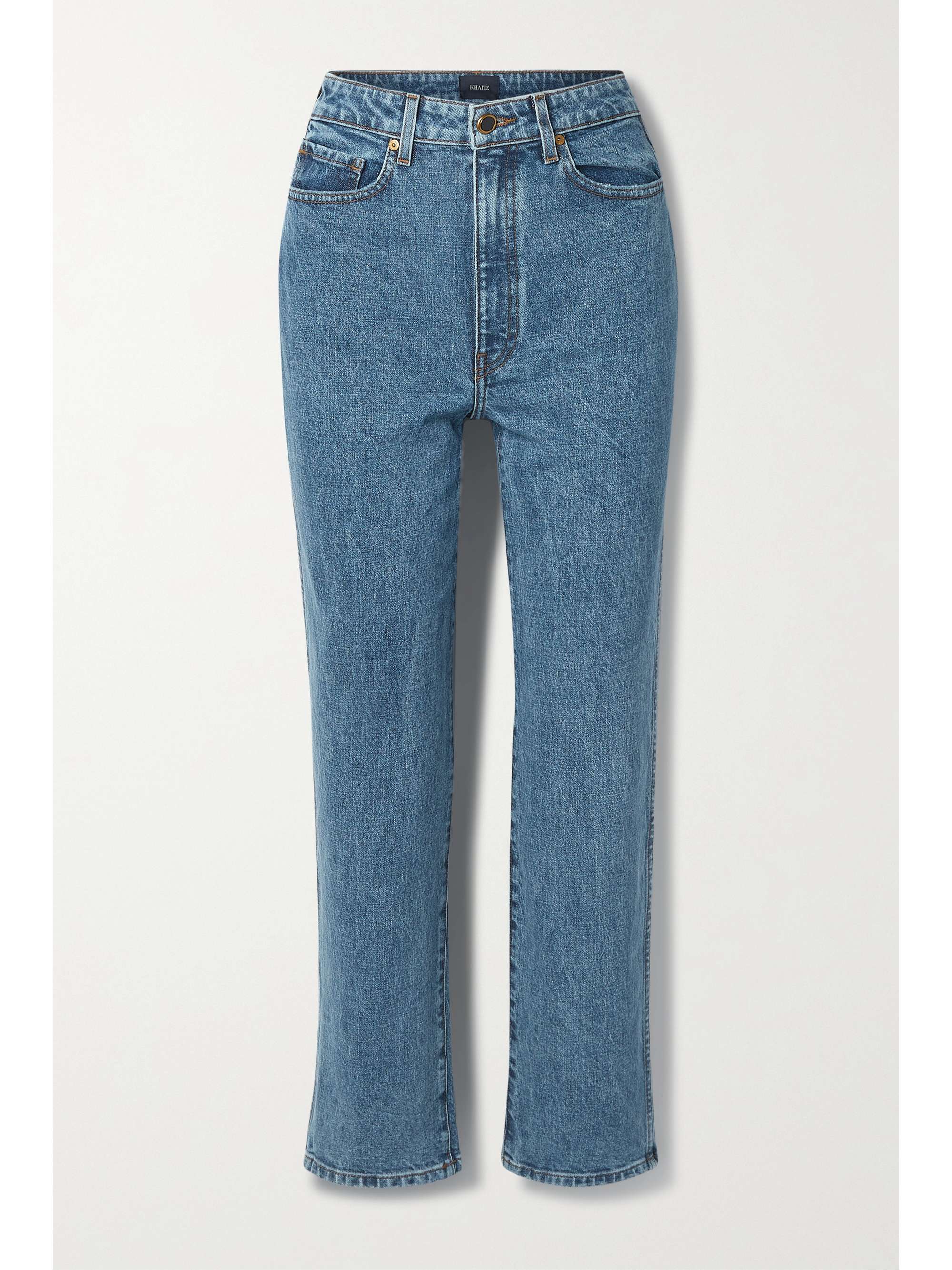 Mid denim Abigail cropped high-rise 