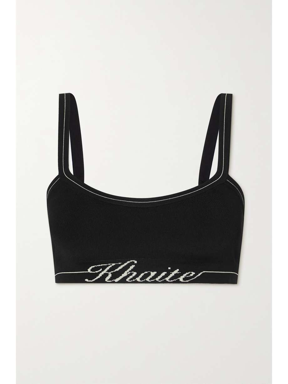 Black Logo Bralette
