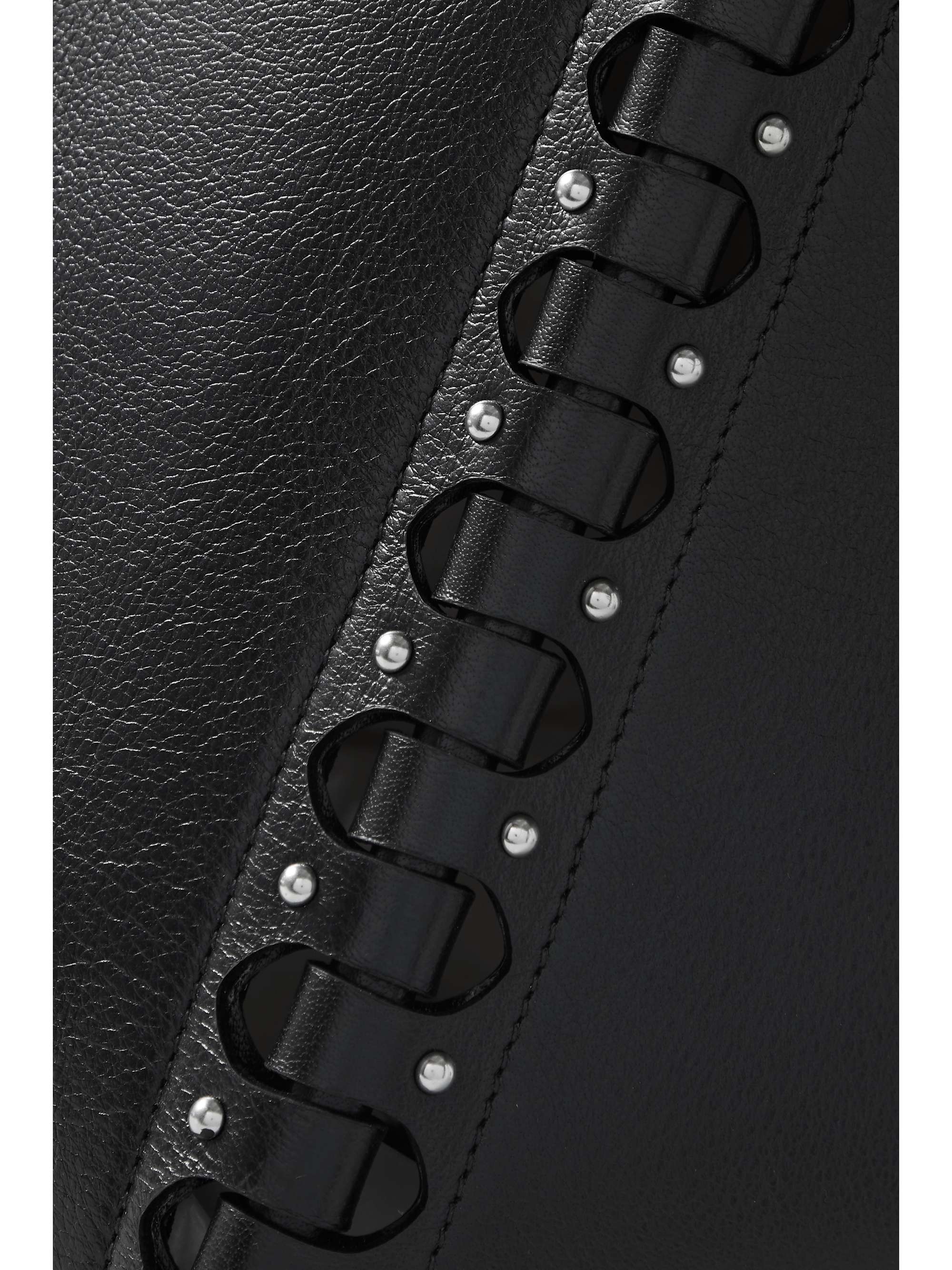 ALAÏA Hinge large studded leather tote