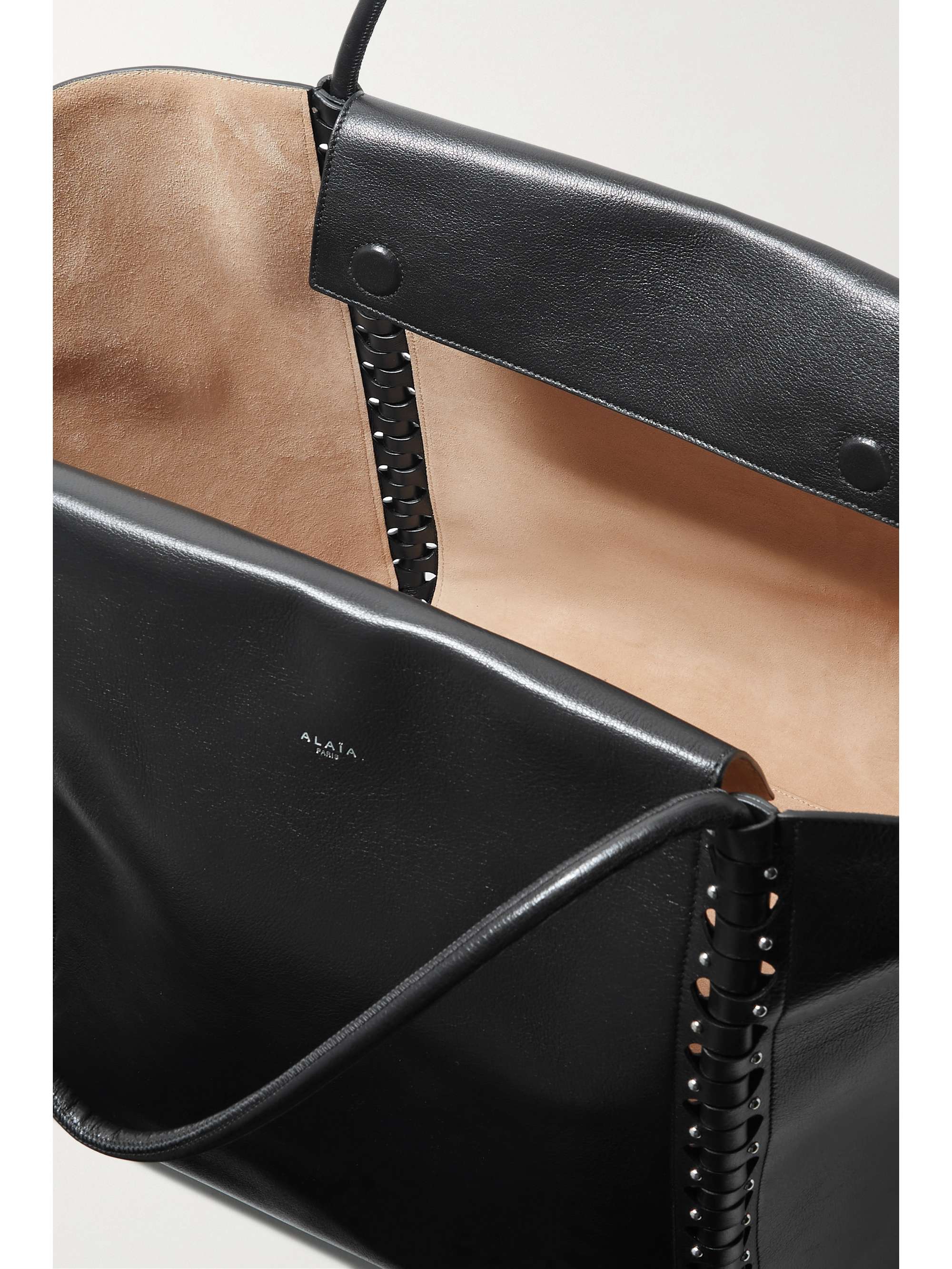 ALAÏA Hinge large studded leather tote