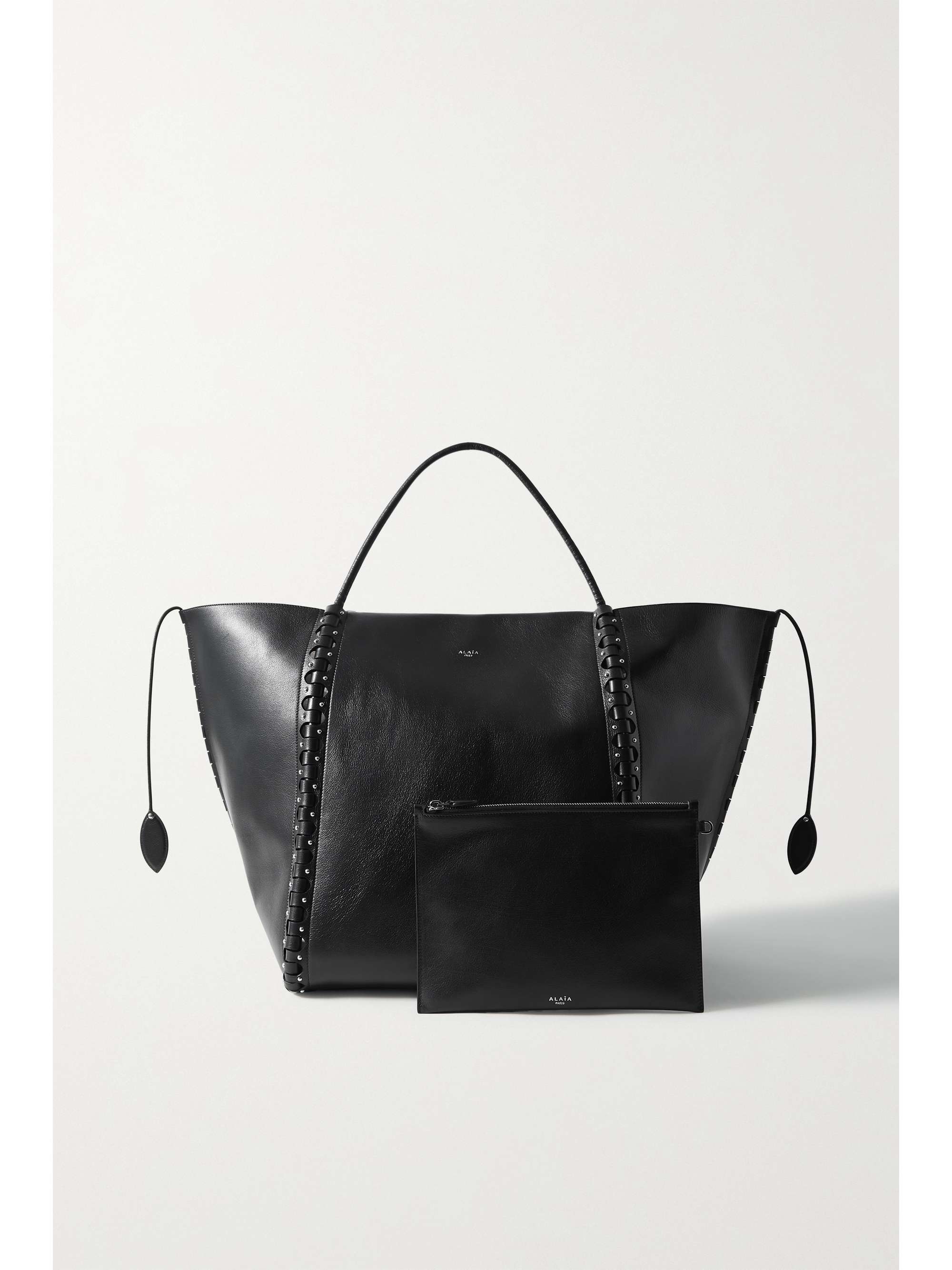 ALAÏA Hinge large studded leather tote