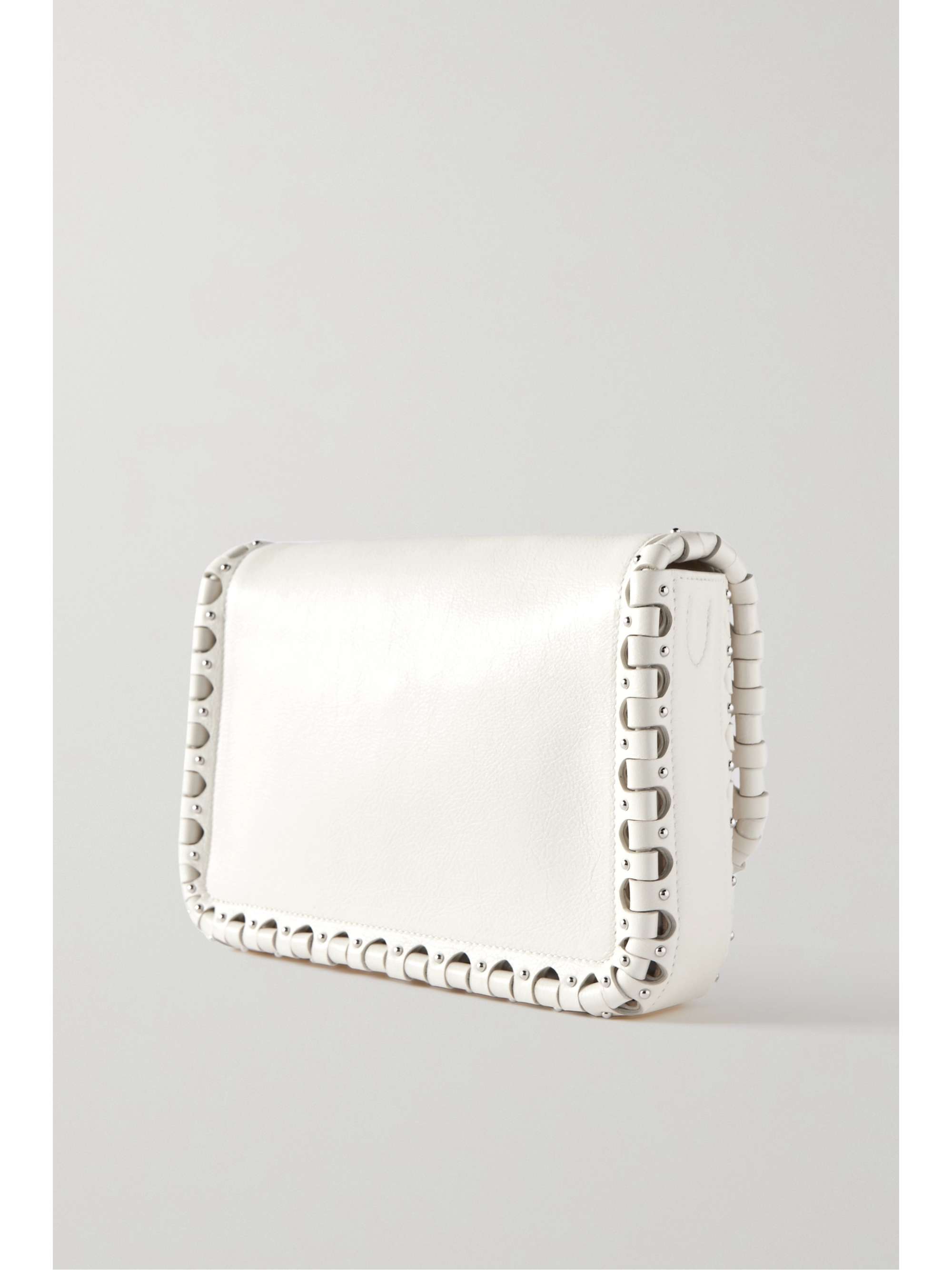 ALAÏA Hinge studded textured-leather shoulder bag
