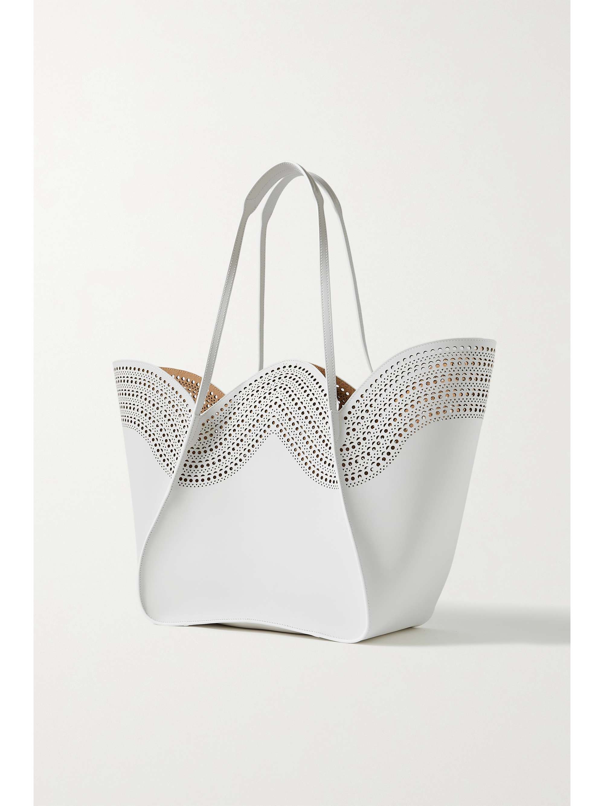 ALAÏA Lili 24 medium laser-cut leather tote