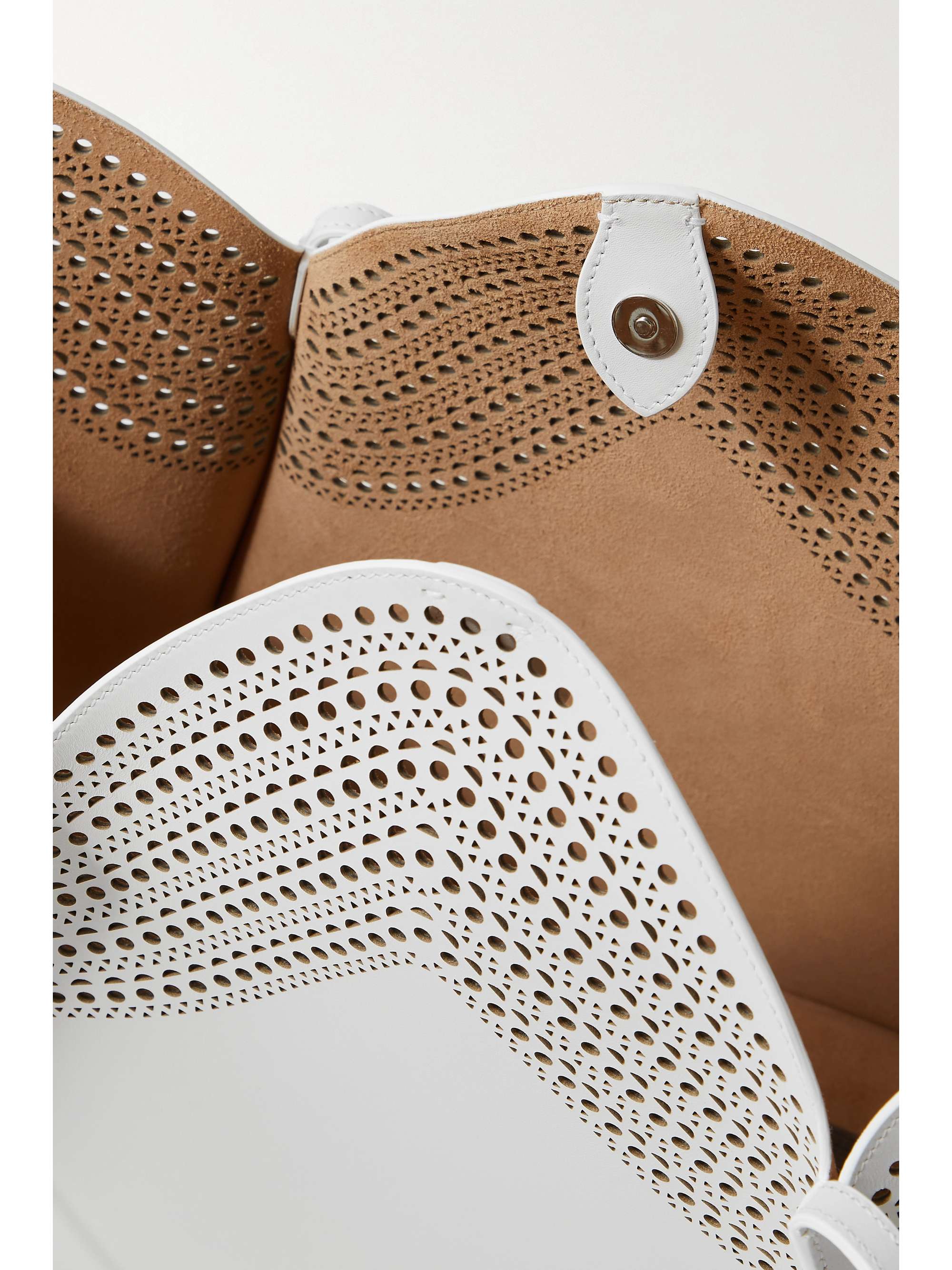 ALAÏA Lili 24 medium laser-cut leather tote