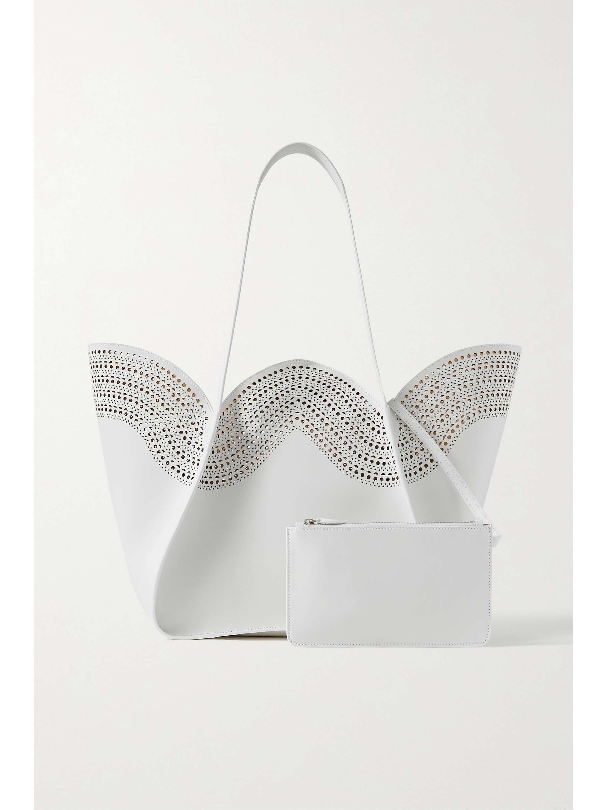 ALAÏA Lili 24 medium laser-cut leather tote