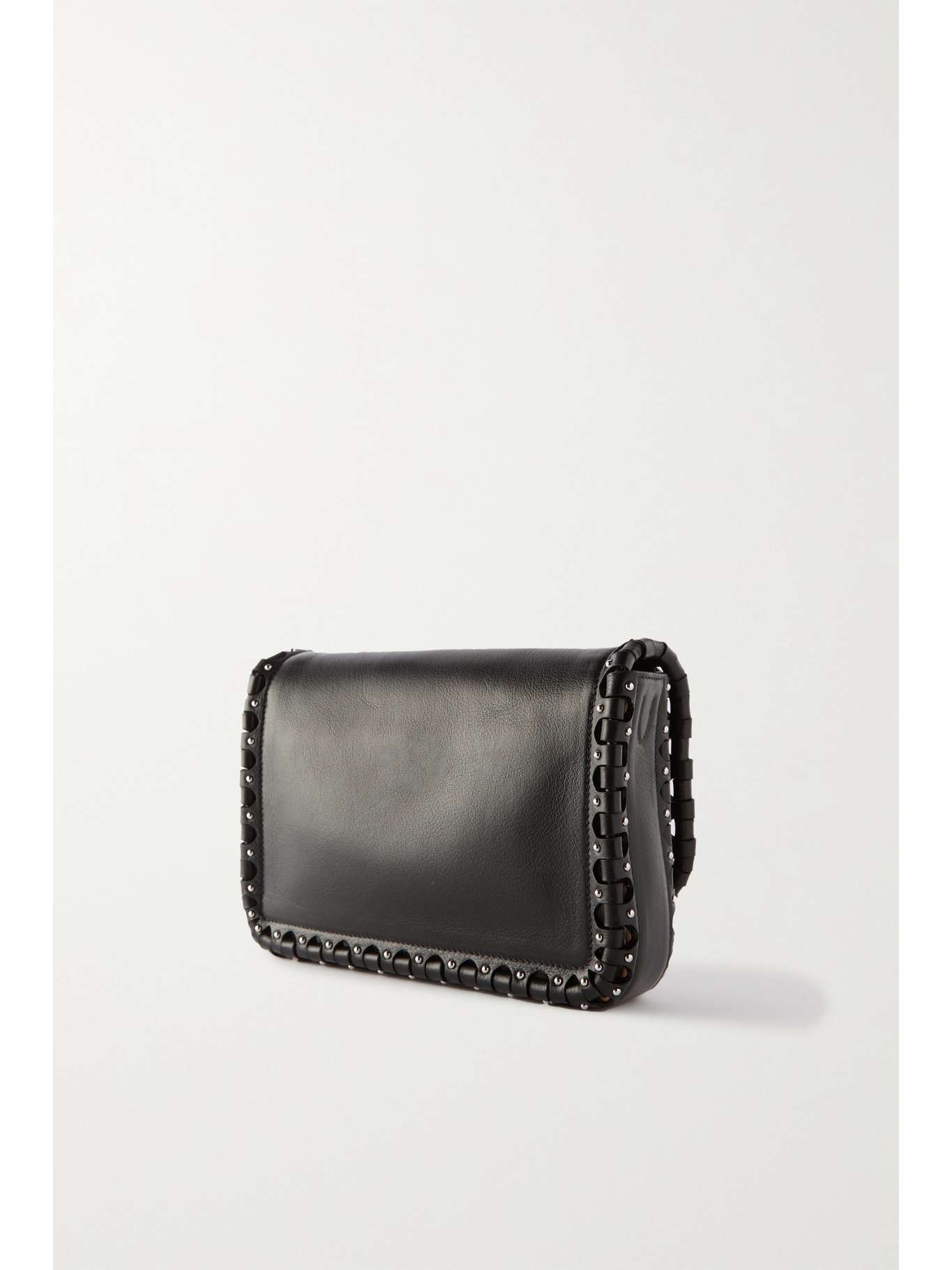 ALAÏA Hinge studded texturedleather shoulder bag NETAPORTER