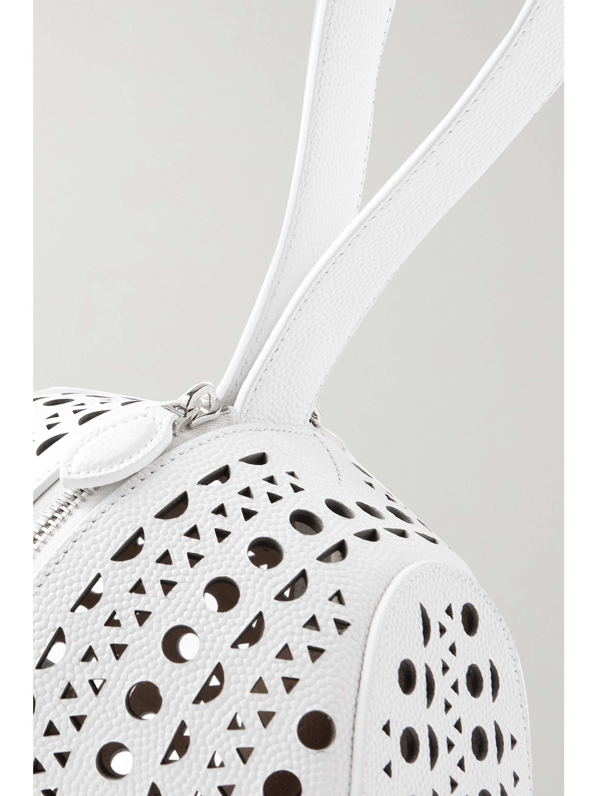 ALAÏA Shape studded textured-leather clutch