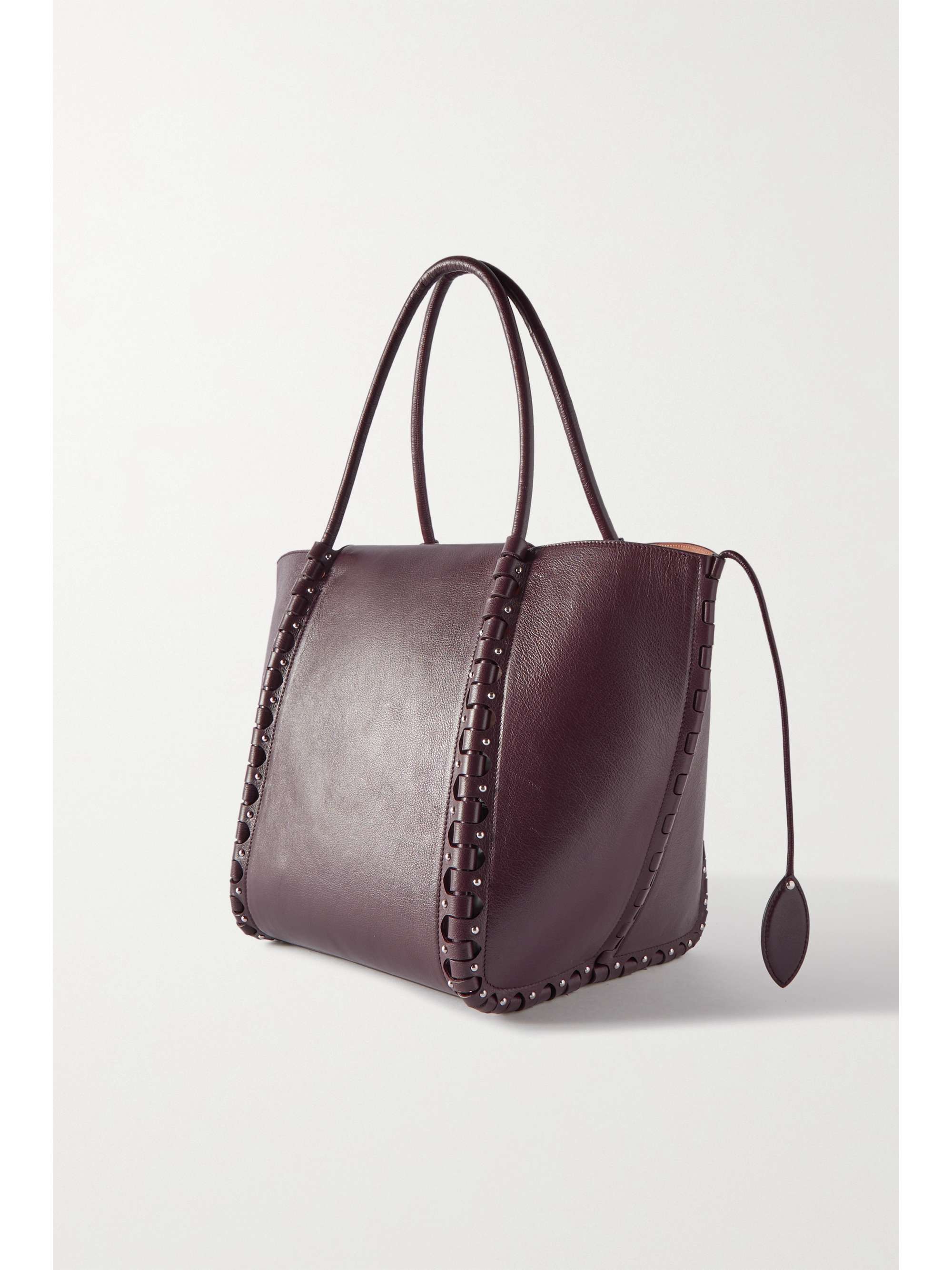 ALAÏA Hinge mittelgroße Tote aus Leder mit Nieten