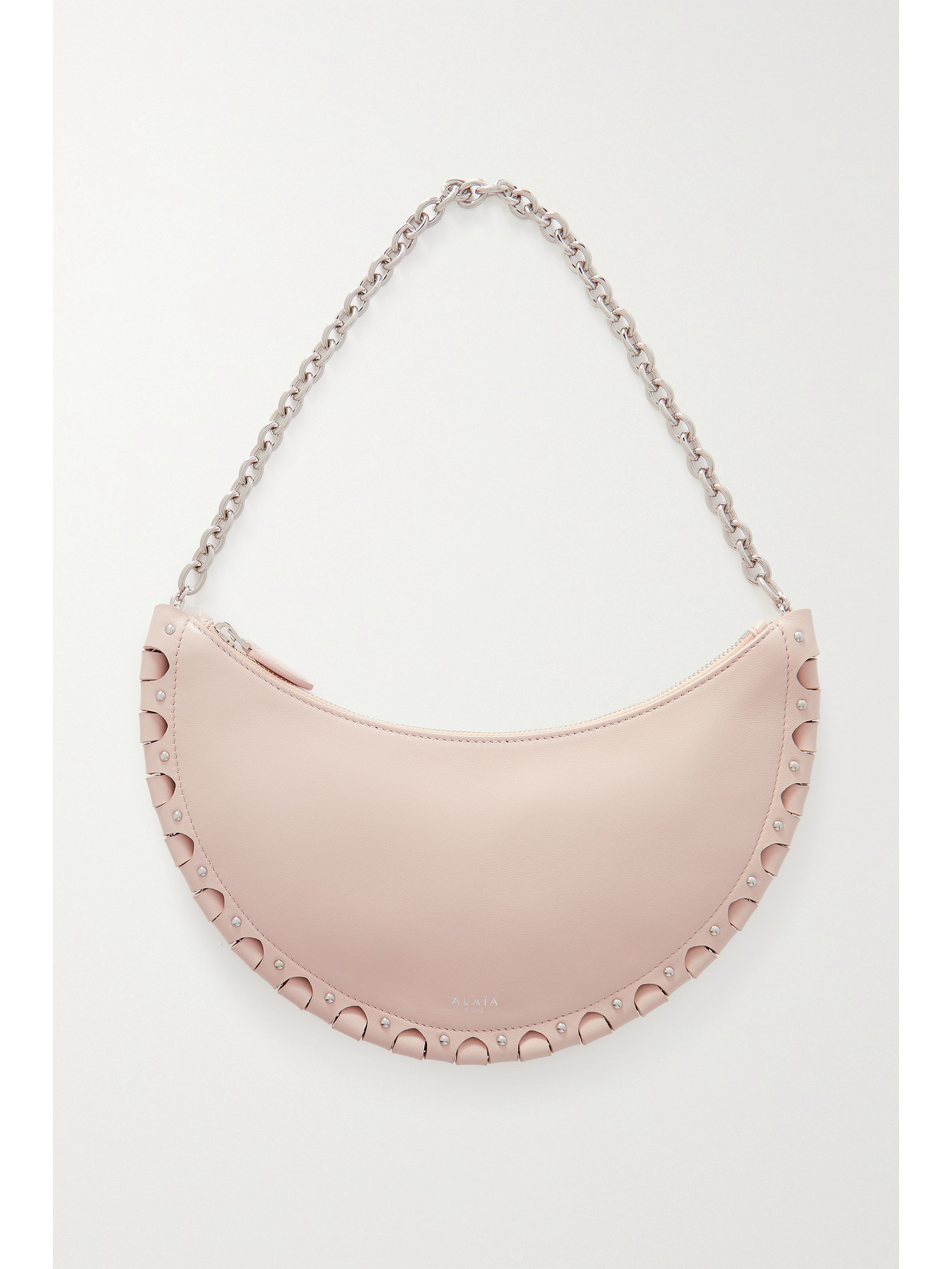 Alaïa Demi Lune Studded Leather Shoulder Bag