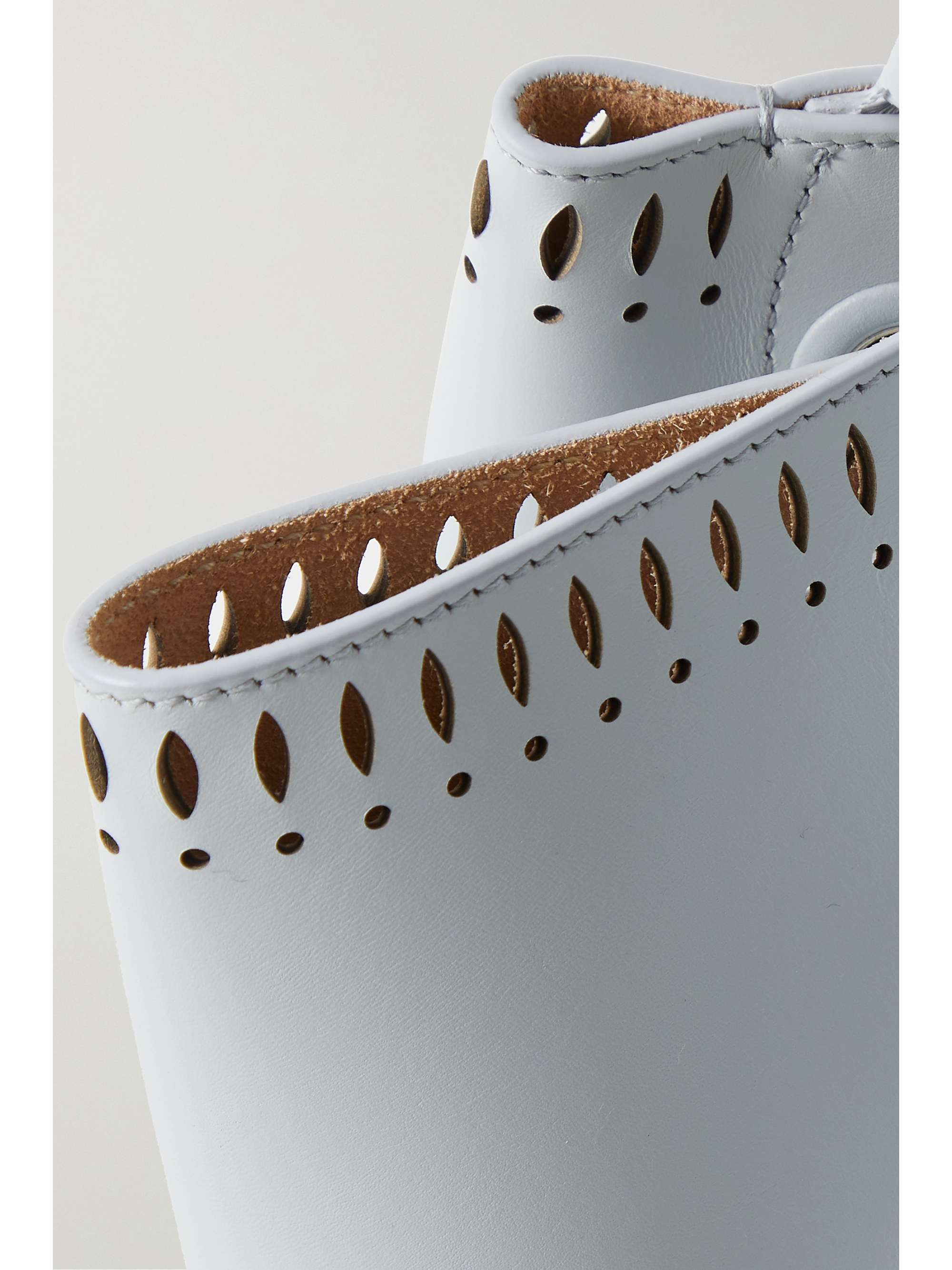 ALAÏA Angèle 20 XS Tote aus lasergeschnittenem Leder