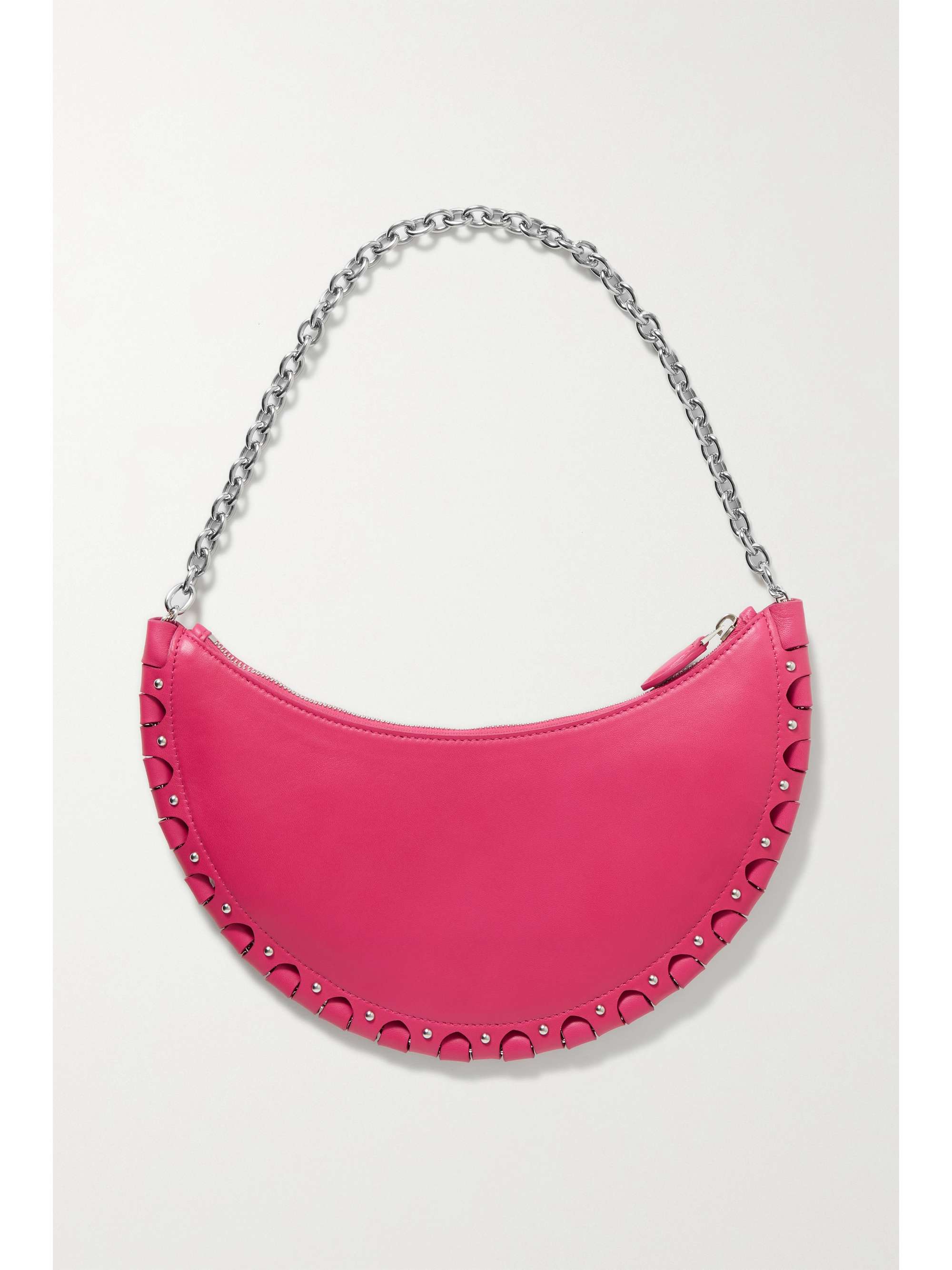 ALAÏA Demi Lune Schultertasche aus Kalbshaar mit Leopardenprint