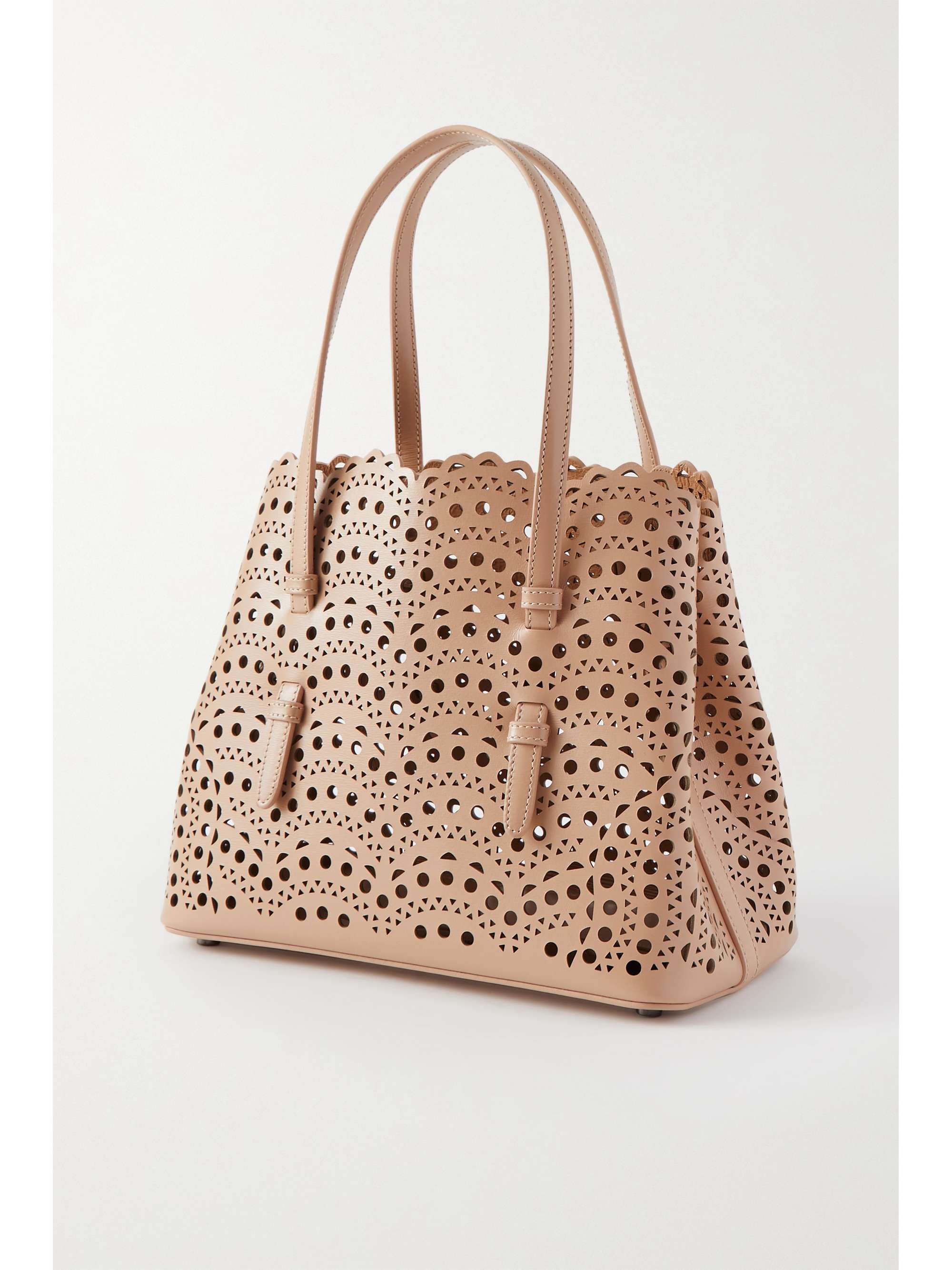 ALAÏA Le Mina 25 Vienne Wave Tote aus lasergeschnittenem Leder
