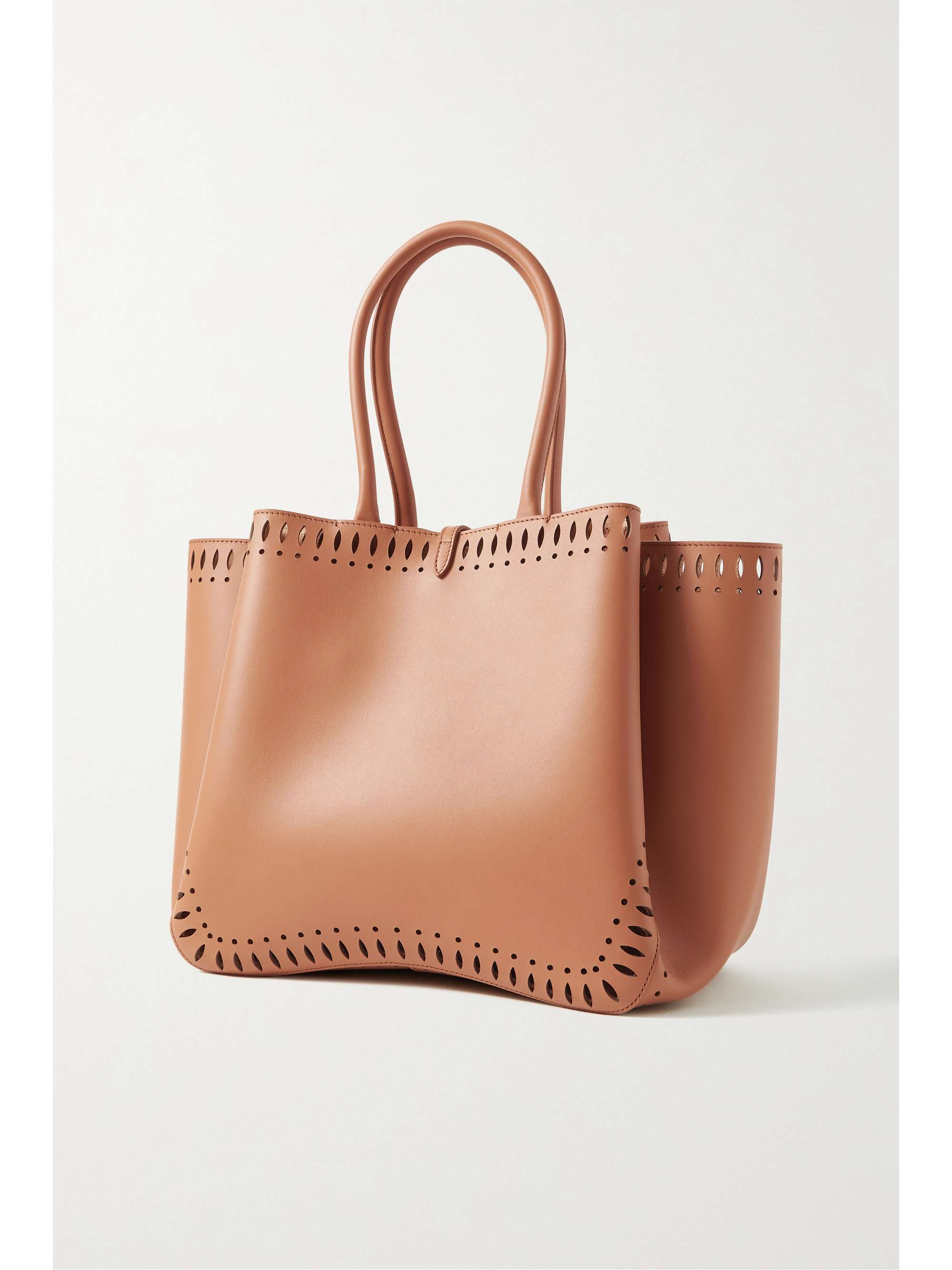 ALAÏA Angèle 25 laser-cut leather tote