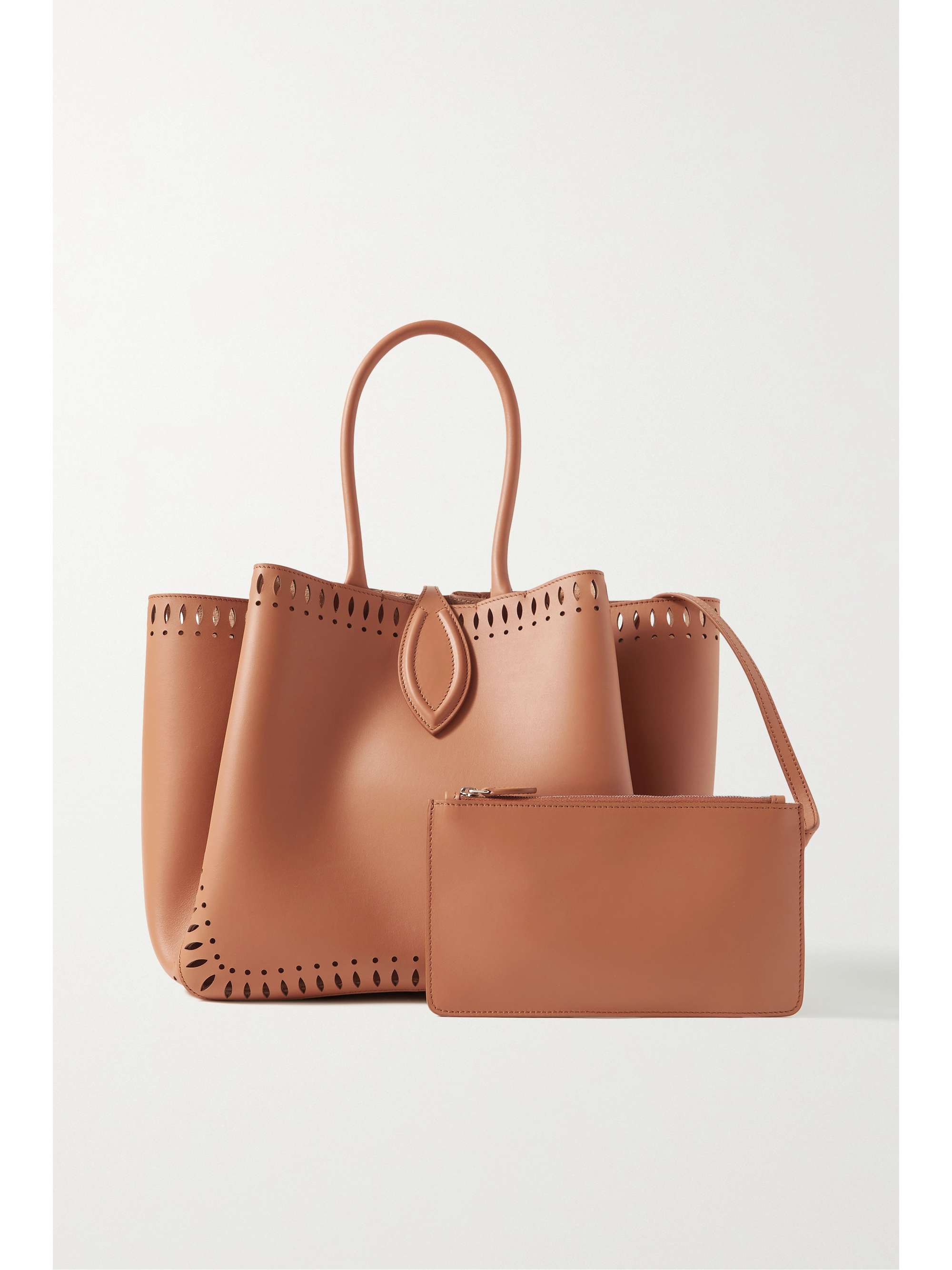 ALAÏA Angèle 25 laser-cut leather tote