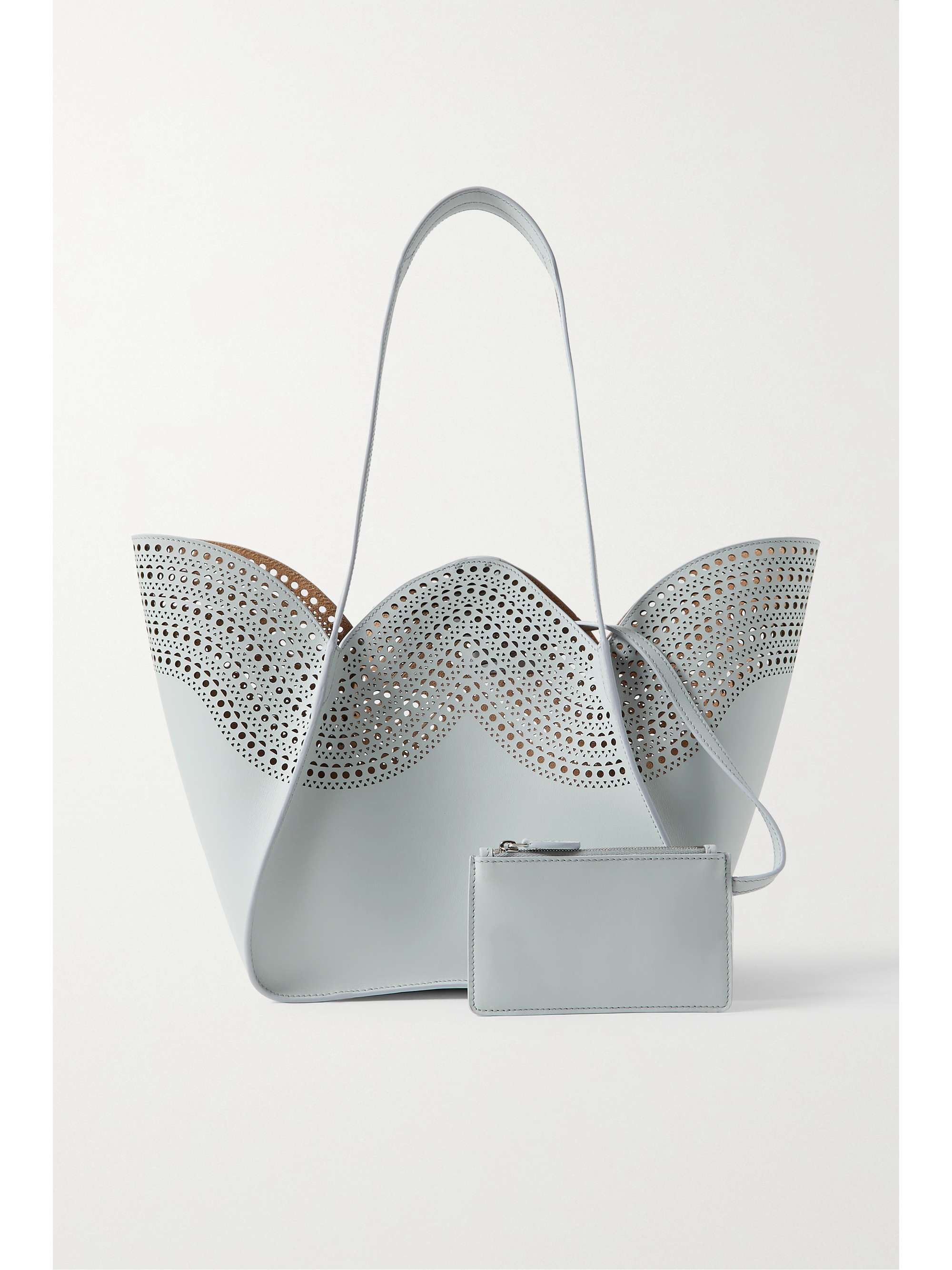 ALAÏA Lili 22 small laser-cut leather tote