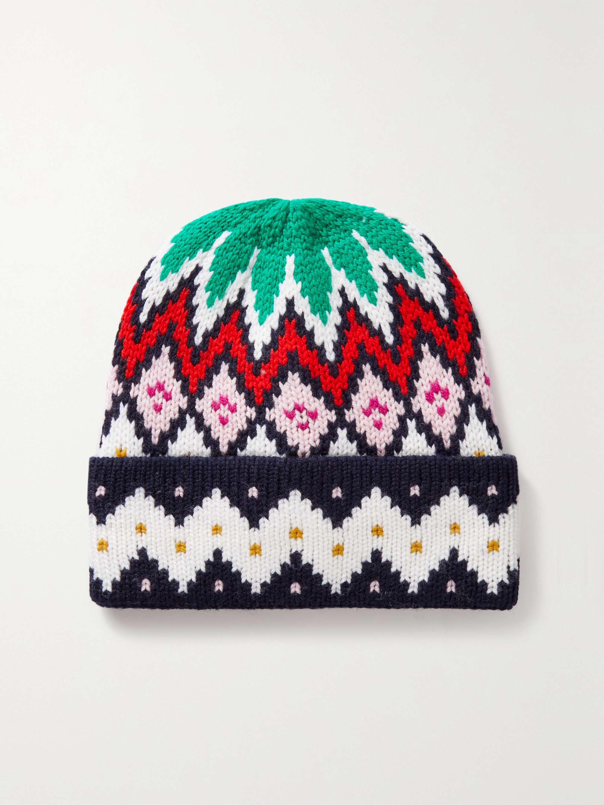 Fair Isle merino wool beanie | LA LIGNE 