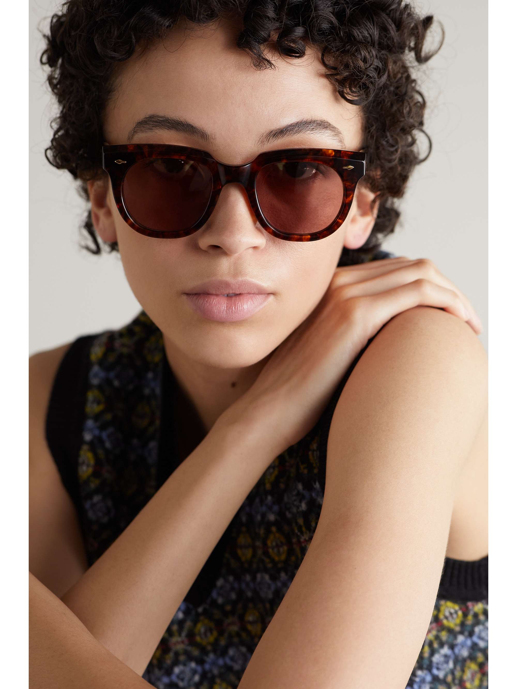 JACQUES MARIE MAGE Sturges D-frame tortoiseshell acetate sunglasses