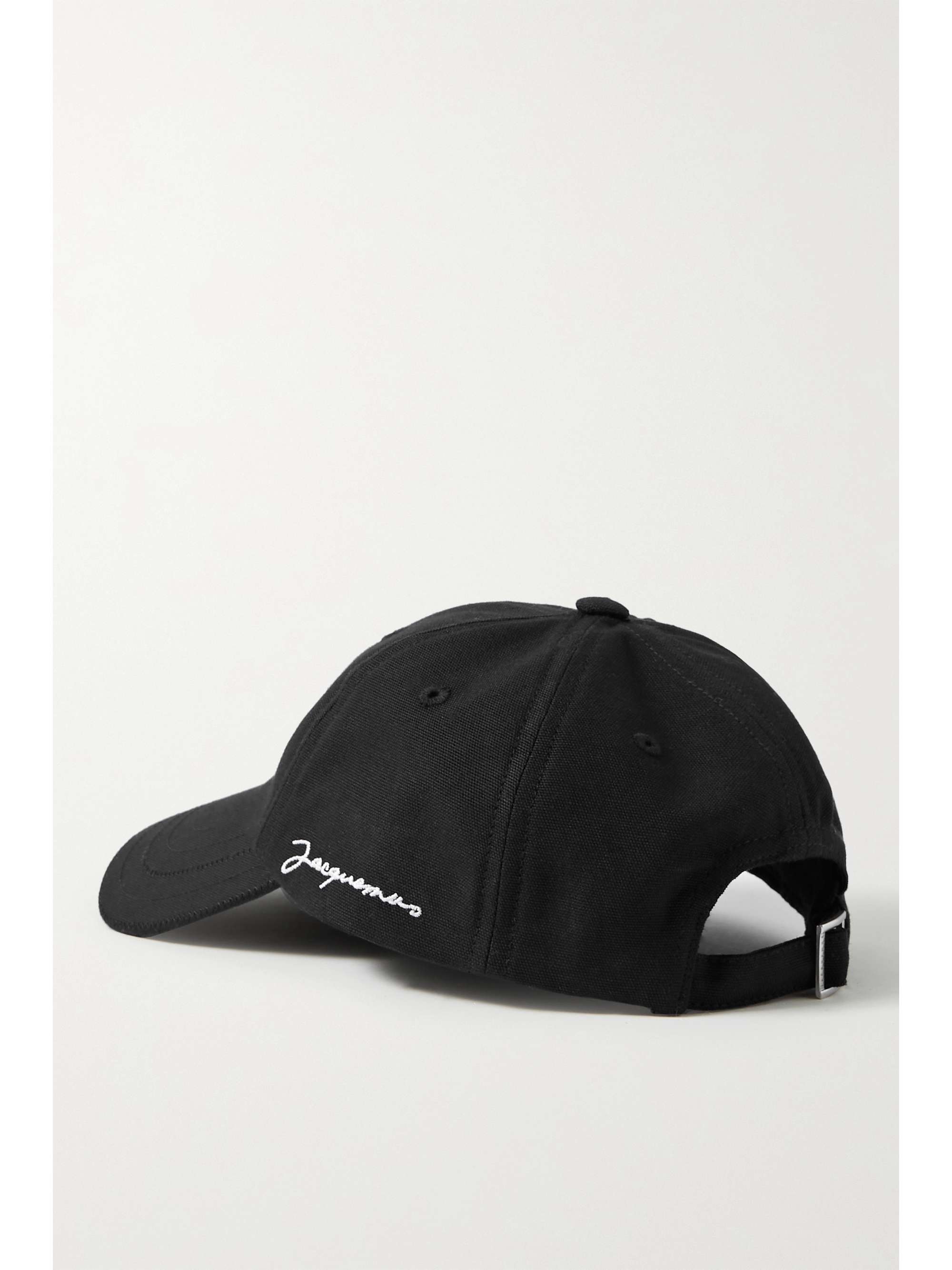Black La Casquette embroidered cotton 