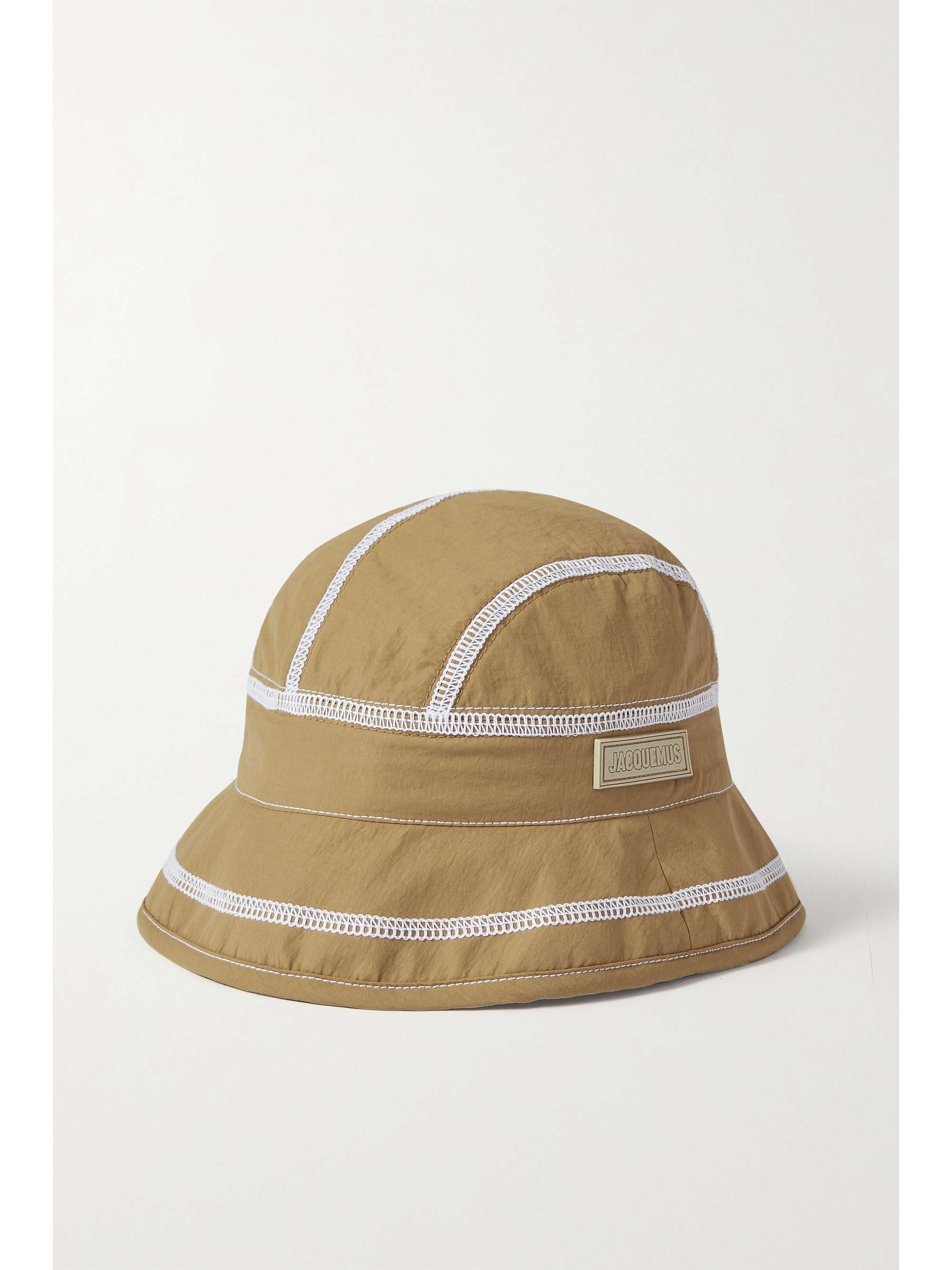 Beige Le Bob Frescu topstitched shell 