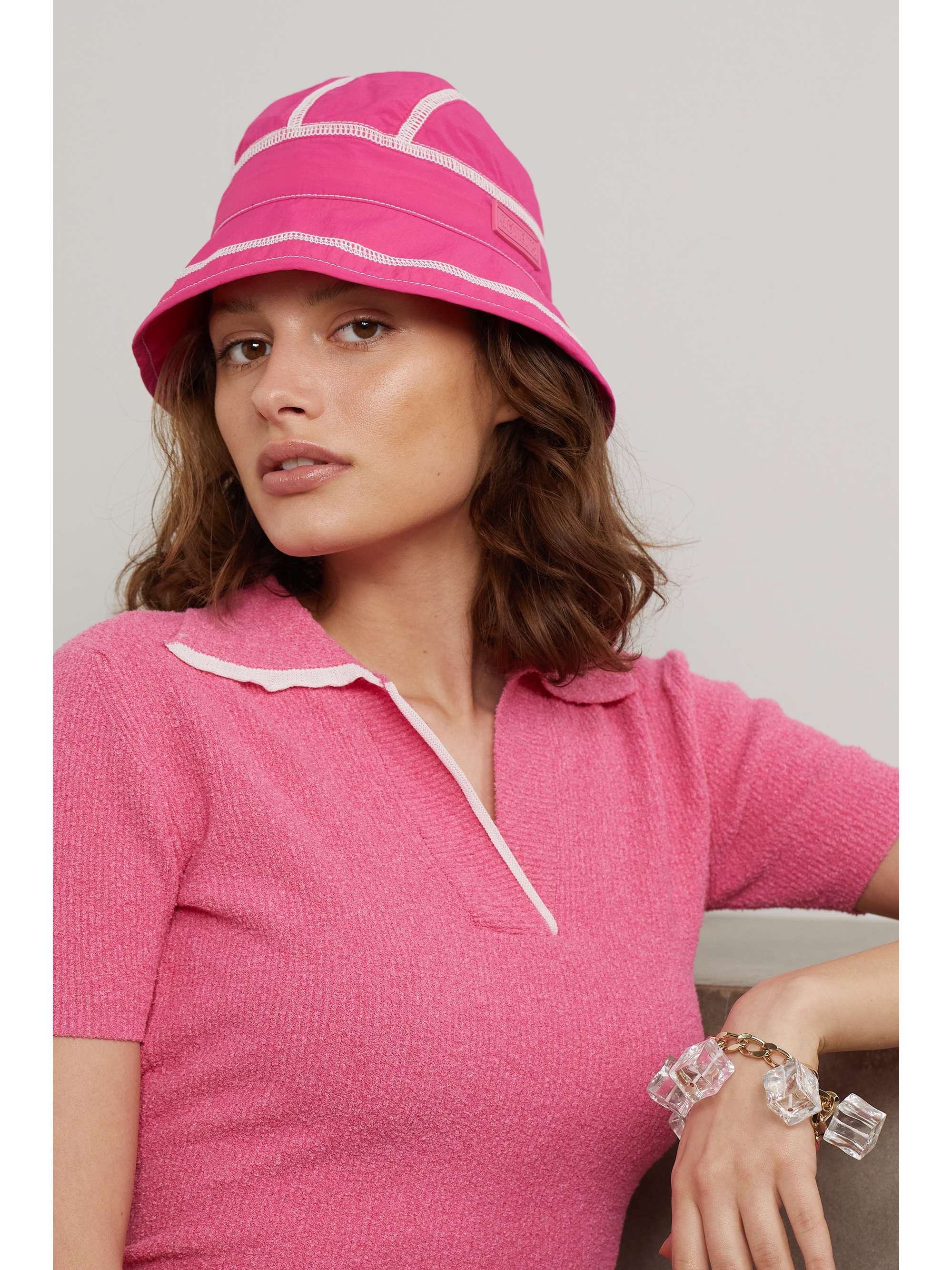 Pink Le Bob Frescu topstitched shell 