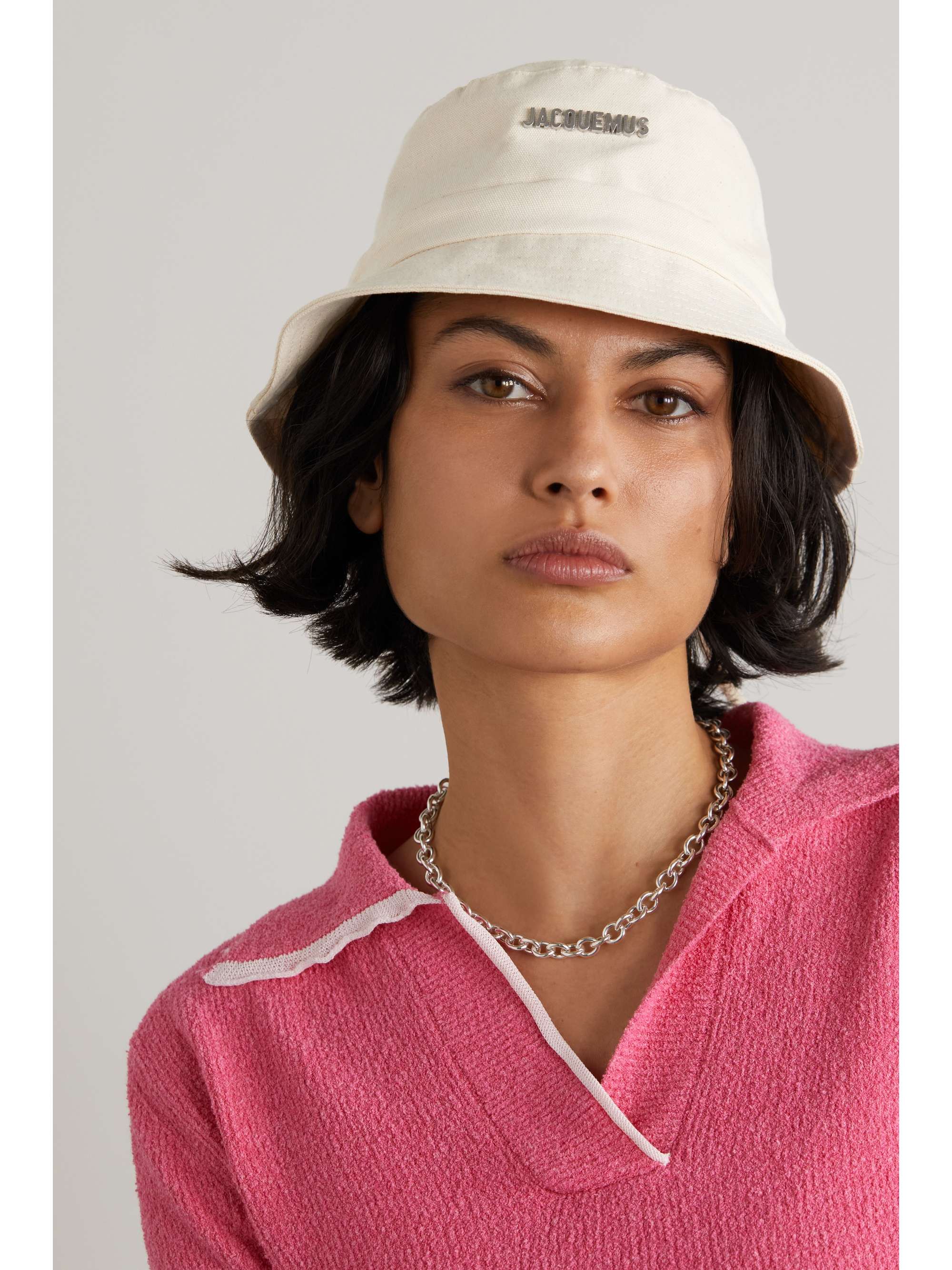 JACQUEMUS Le Bob Gadjo embellished cotton-canvas bucket hat